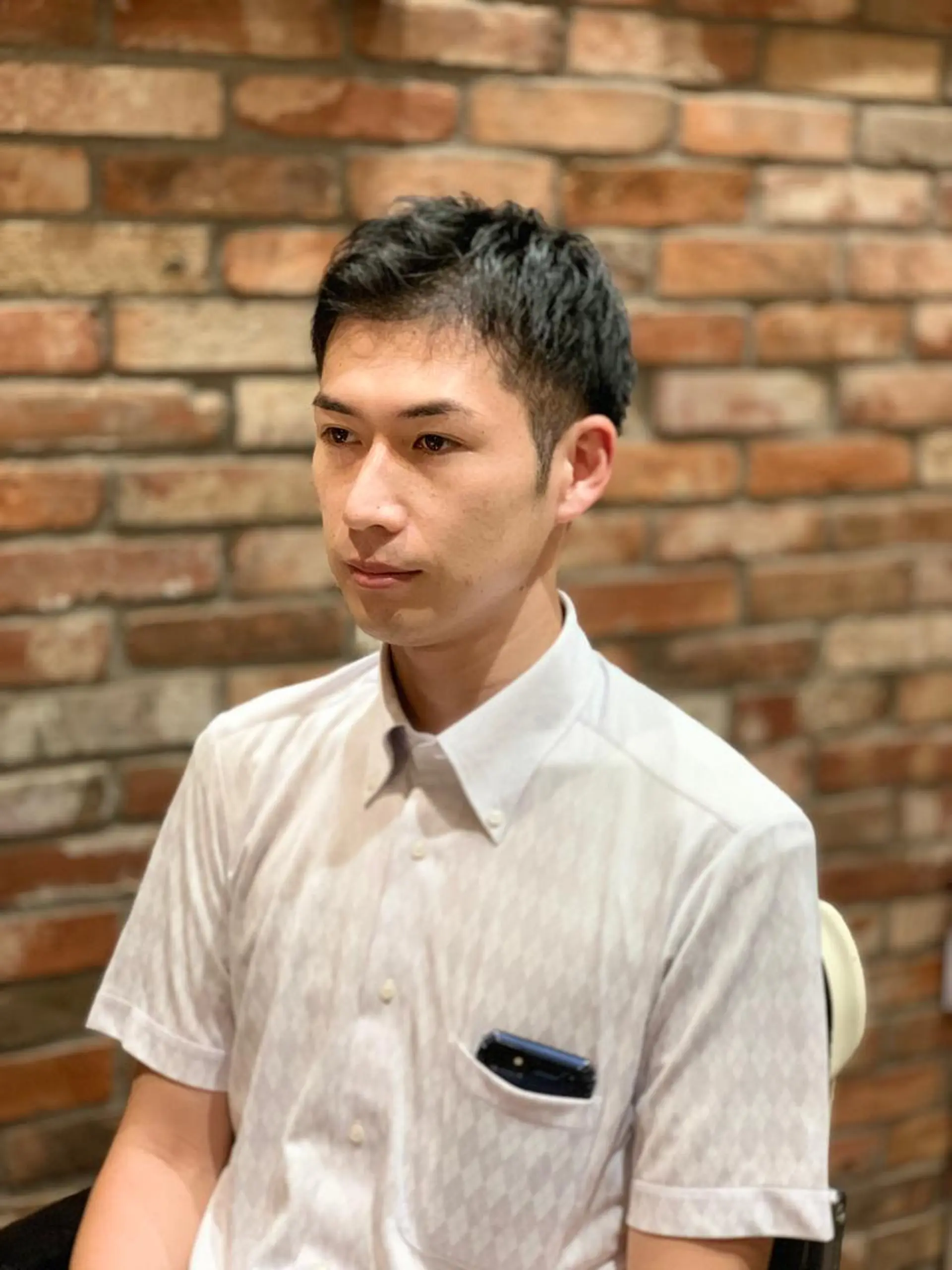 ショート メンズ HIROGINZAプレミアムバーバー赤坂店所属・田中 千恩のヘアスタイル