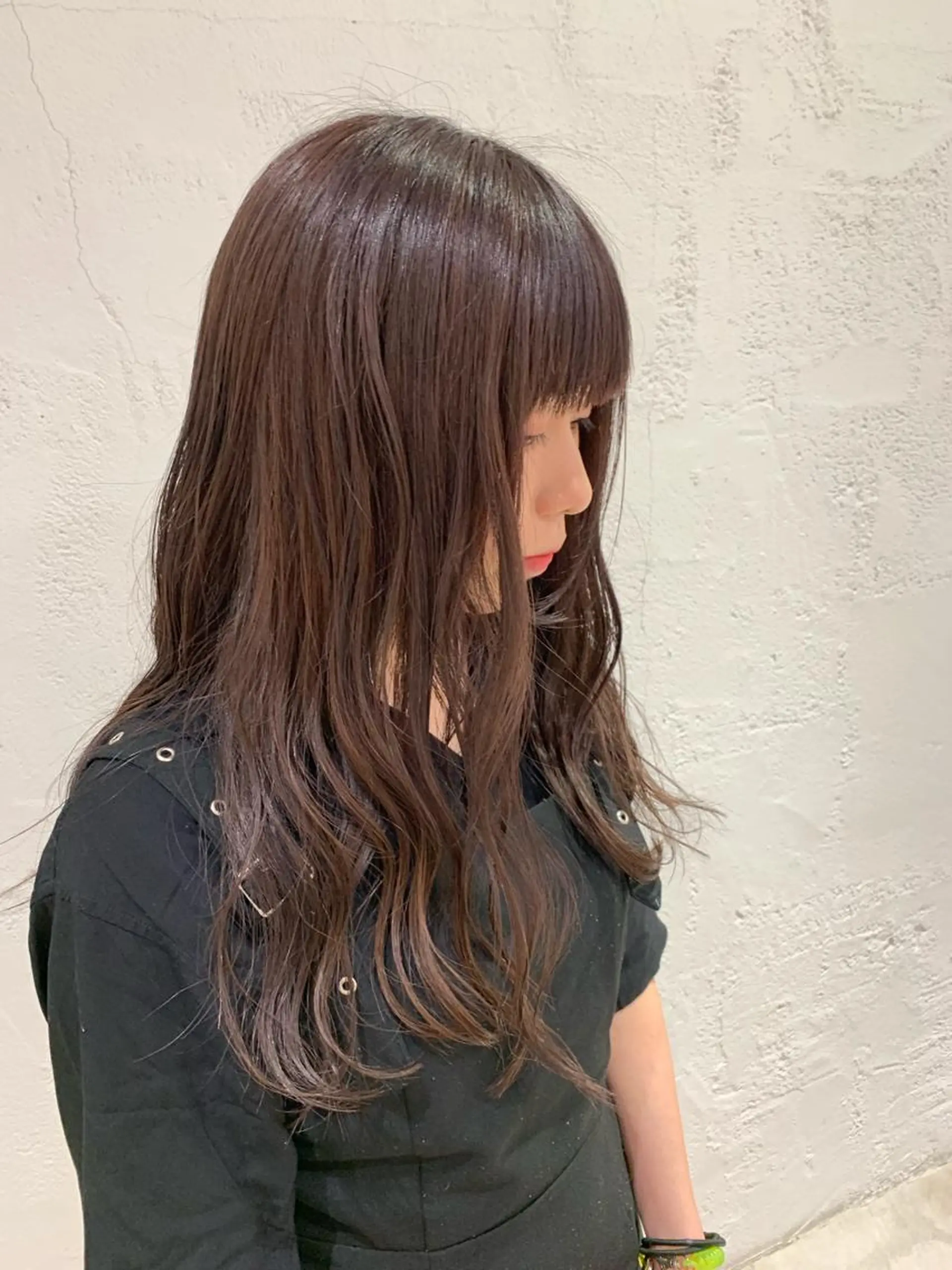 ロング カラー ヘアアレンジ グレージュ 🫧透明感カラー/ ボブ/小笠原汐海🪽のヘアスタイル