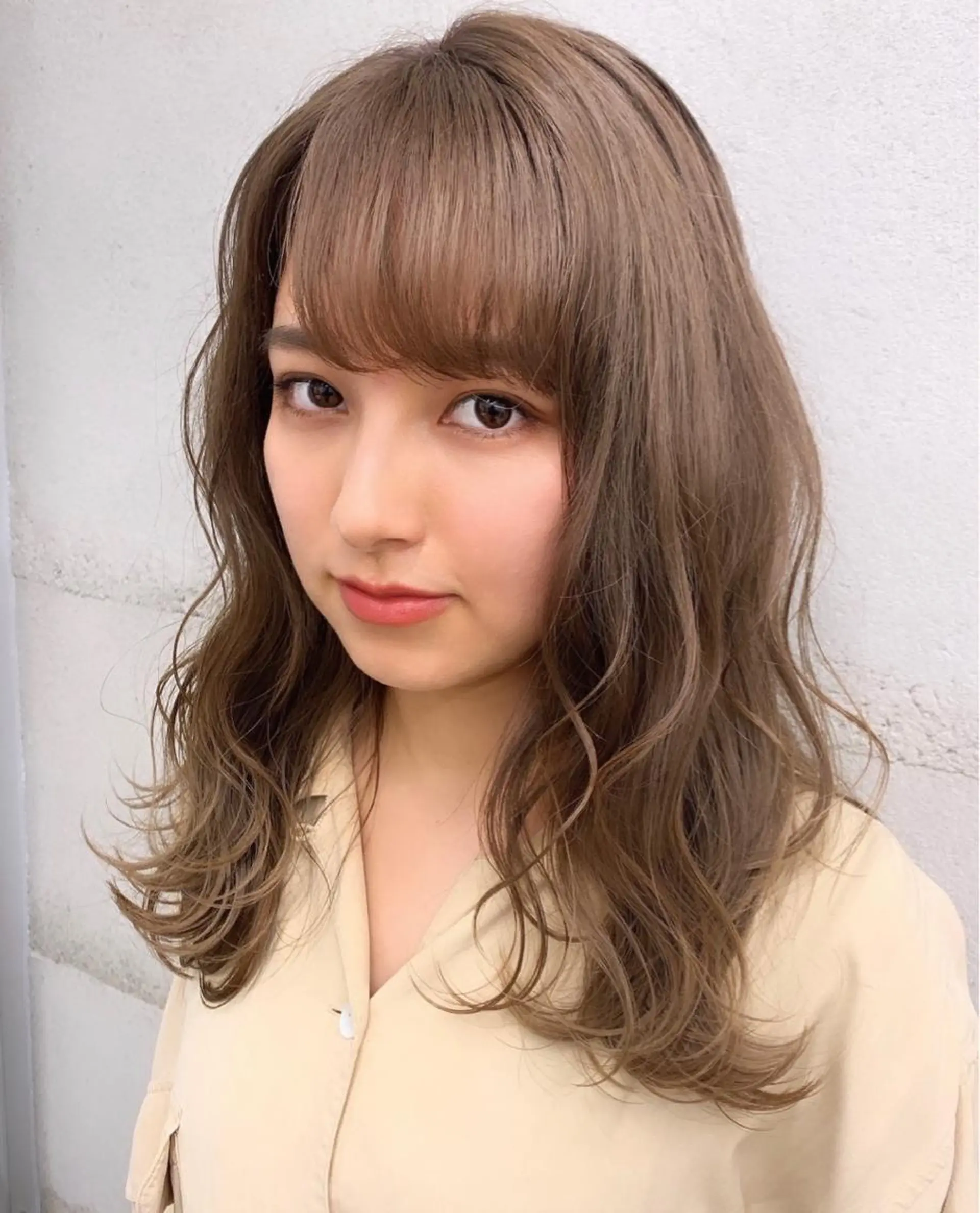 カラー 透明感/オリーブ/ グレージュ/YUKAのヘアスタイル