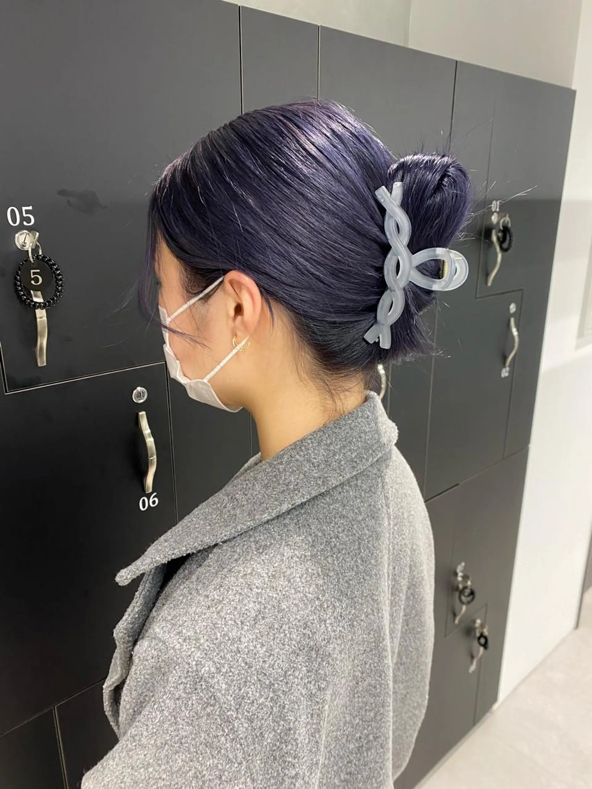 ショート カラー ヘアアレンジ ブリーチ ブルーカラー ブルーバイオレット バイオレットカラー Rene'所属・当日予約⭕️ JUNYAのヘアスタイル