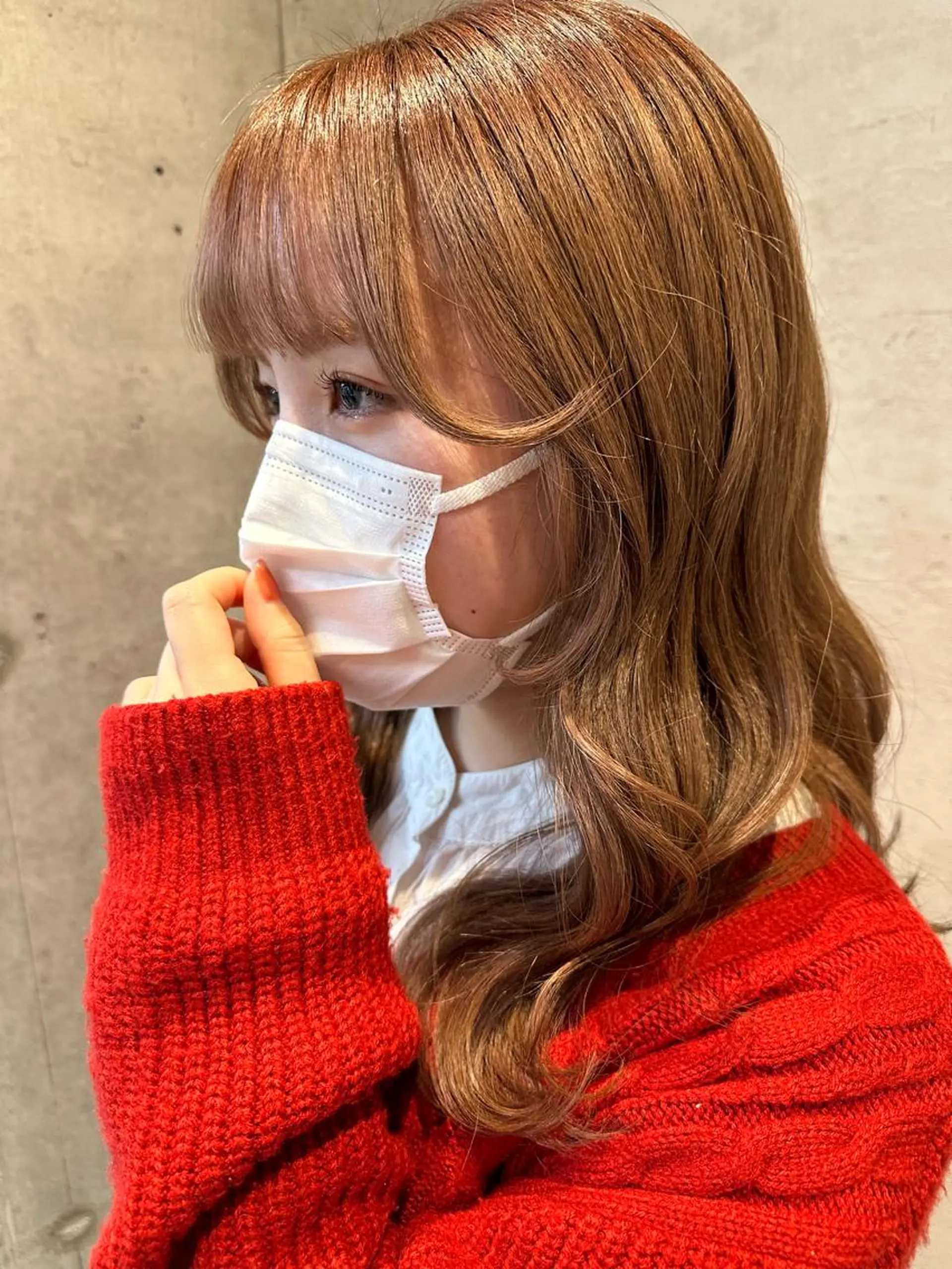 ロング カラー カット ヘアカラー 女性に人気♪ はやしほのかのヘアスタイル