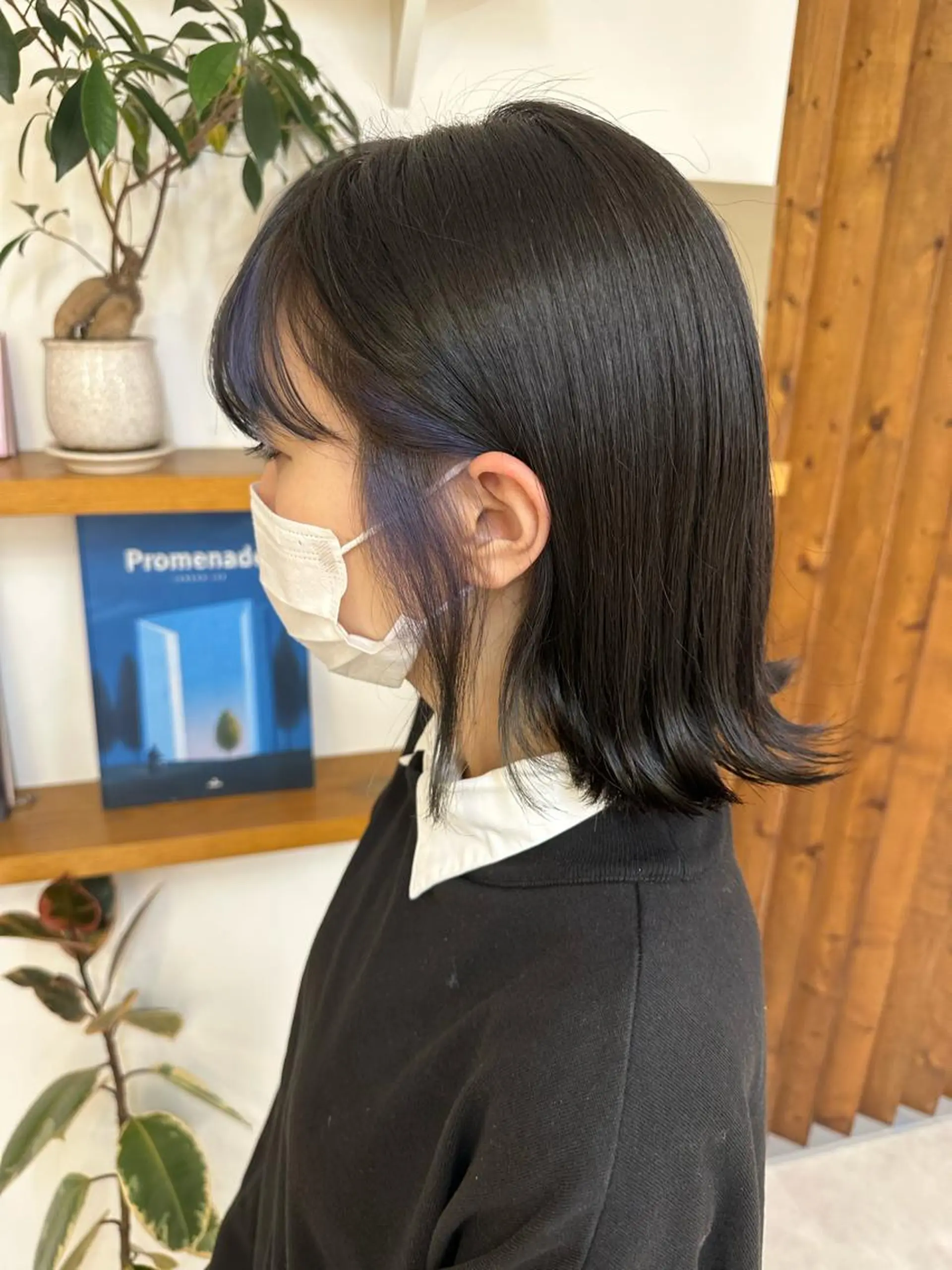 カラー ブルーカラー ブルーラベンダー ラベンダーカラー リンダ所属・ボブ/ブリーチ /顔周り/すずきのヘアスタイル