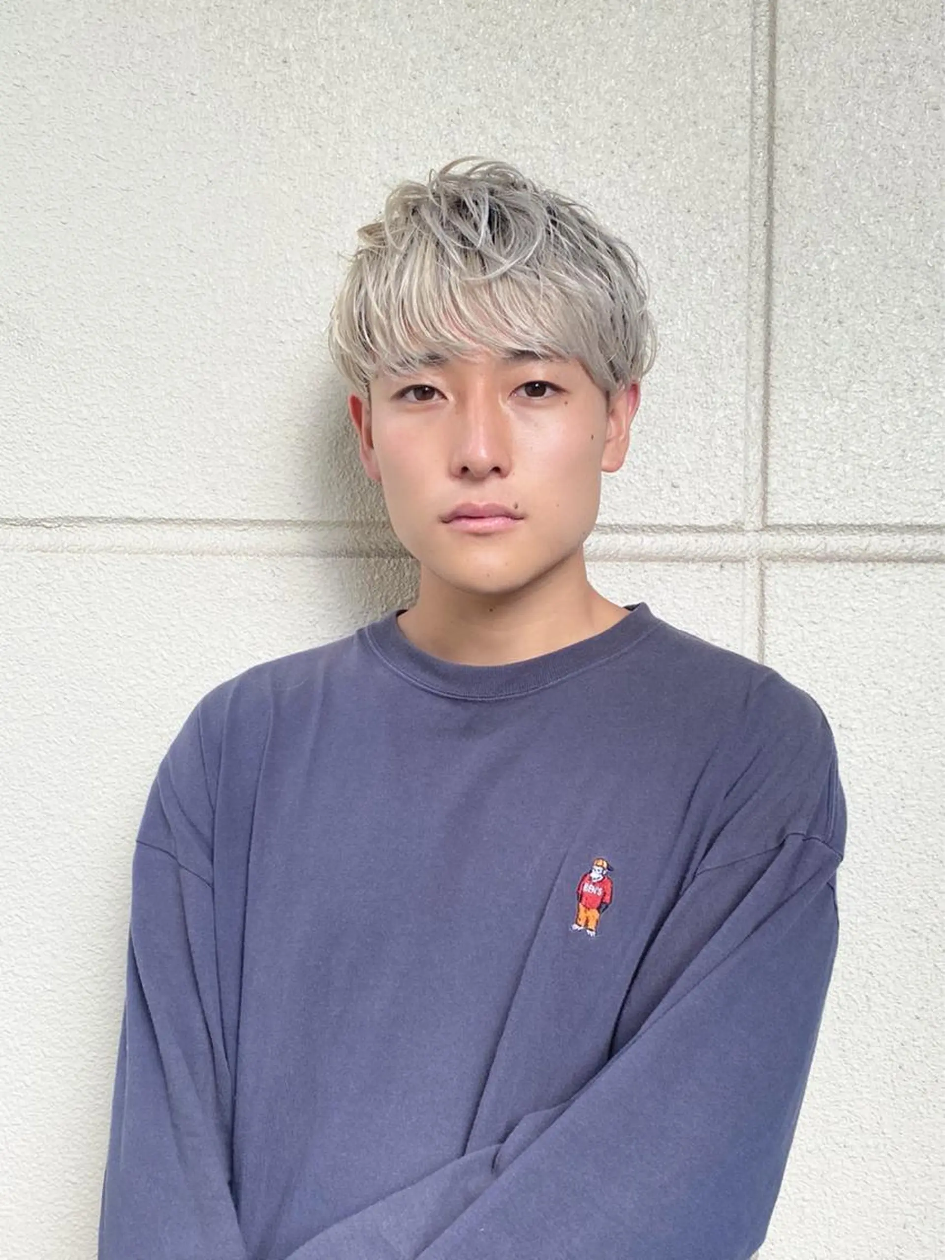 ショート カラー メンズ メンズブリーチ マッシュ ツーブロック 刈り上げ ブリーチ ボブ/レイヤー/ メンズ/池澤慎人のヘアスタイル