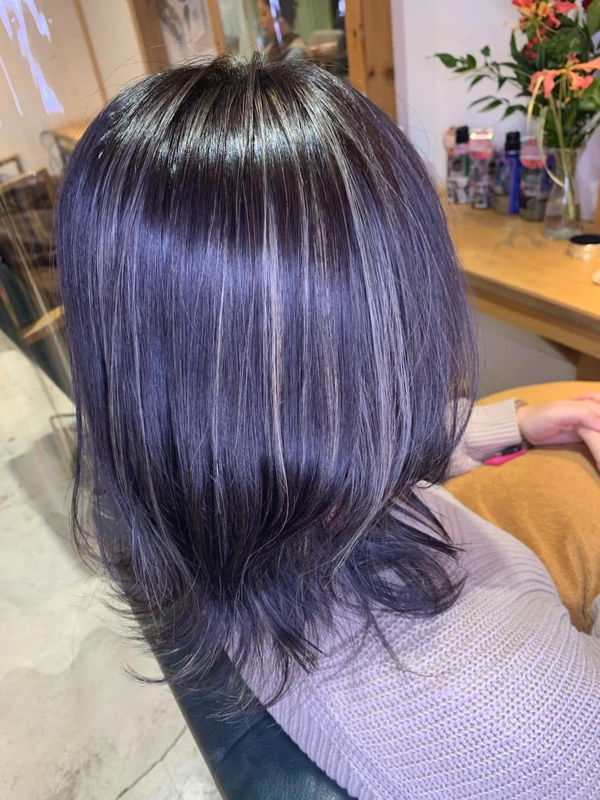 セミロング カラー 髪質改善/縮毛/新宿 🫧SUZUKA🫧のヘアスタイル