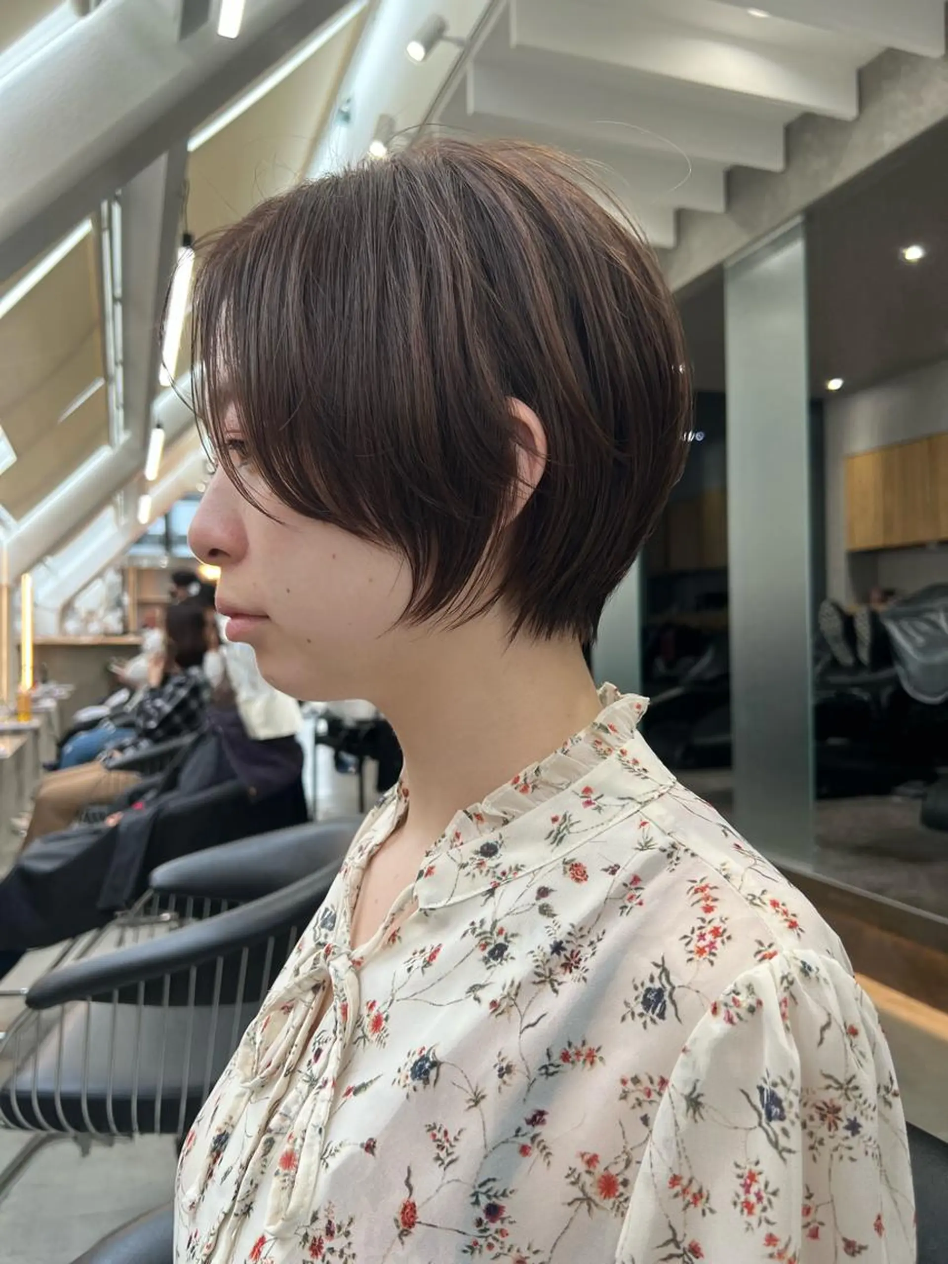 ショート カラー ショートヘア 小顔カット トリートメント ボブ×縮毛矯正× 髪質改善/三ツ木一生のヘアスタイル