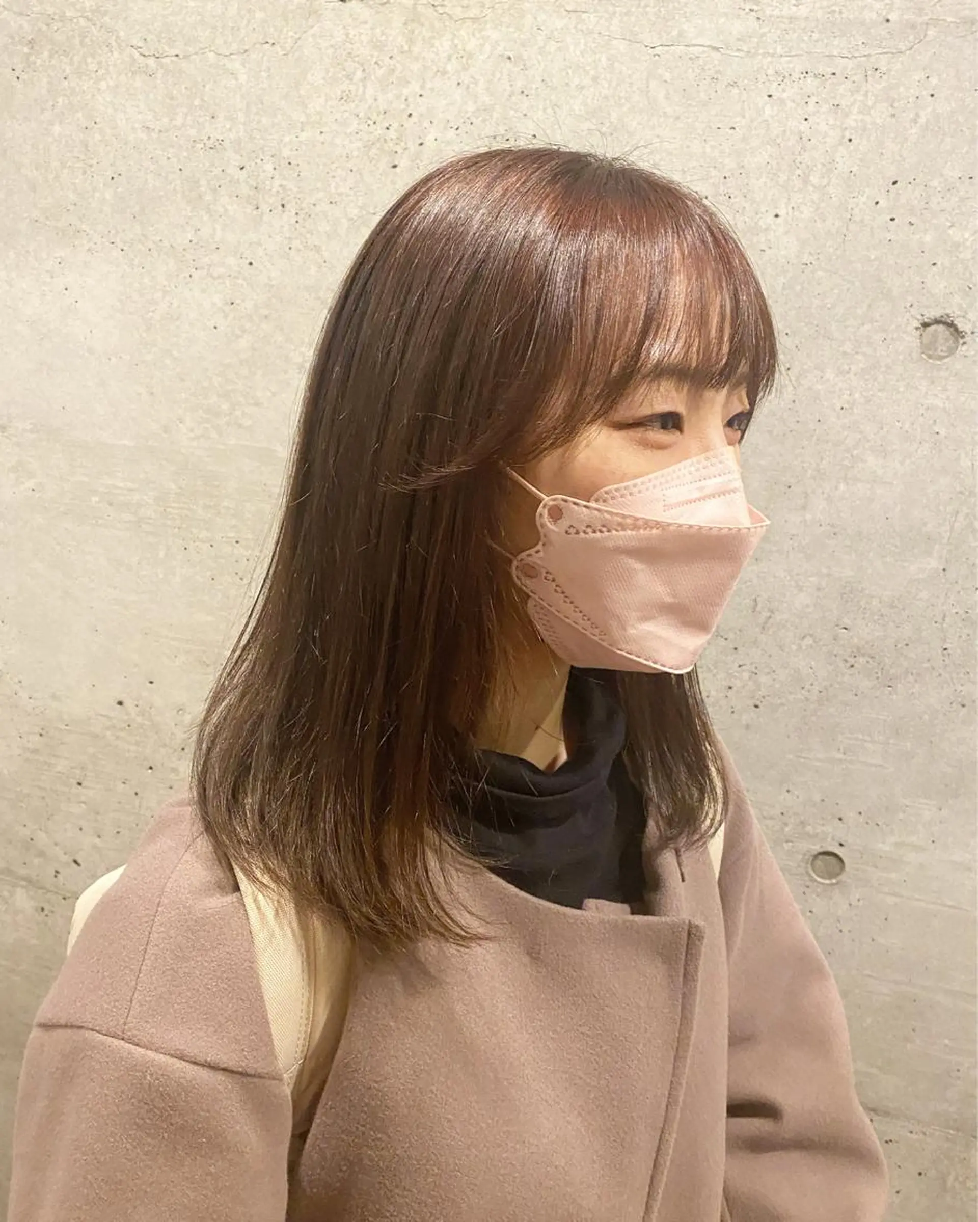 セミロング カラー カット ヘアカラー トリートメント 後藤紗英/髪質改善 /オリーブベージュのヘアスタイル