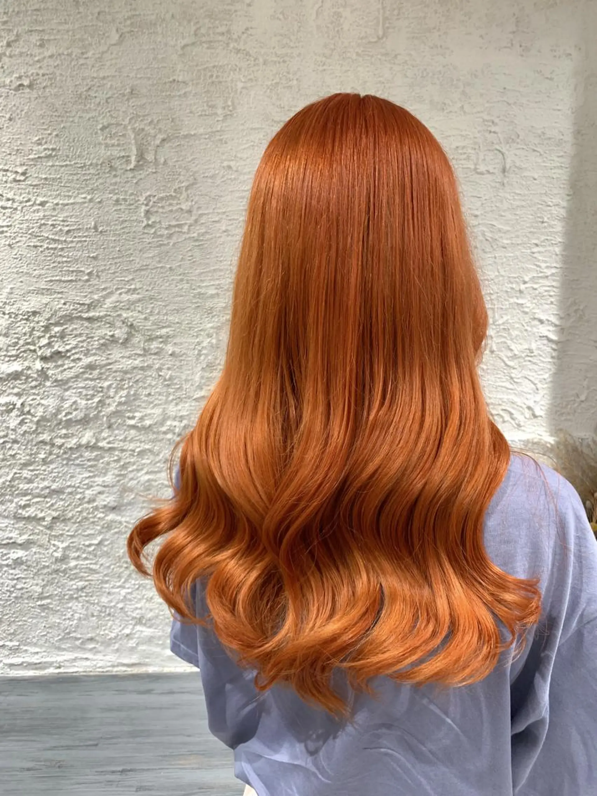 ロング カラー オレンジ 堀 直人のヘアスタイル