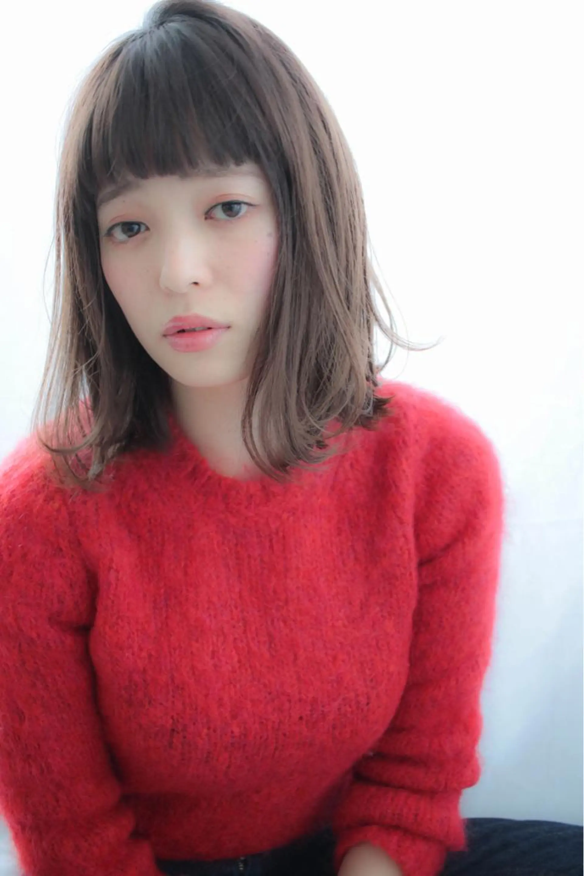 ミディアム 外ハネヘア 髪質改善縮毛矯正✨ ナリタユウヤのヘアスタイル