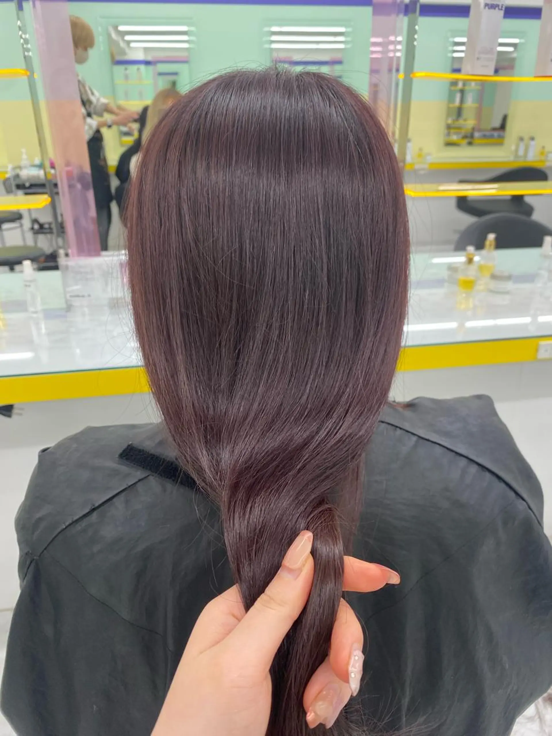 ミディアム カラー パーマ ヘアアレンジ メンズ キッズ ネイル マツエク・マツパ アイブロウ メンズブリーチ ブリーチ ラベンダーカラー ラベンダーピンク ブリーチなしカラー ヘアカラー Lumo所属・💖横浜ブリーチなし 💖MIHOのヘアスタイル