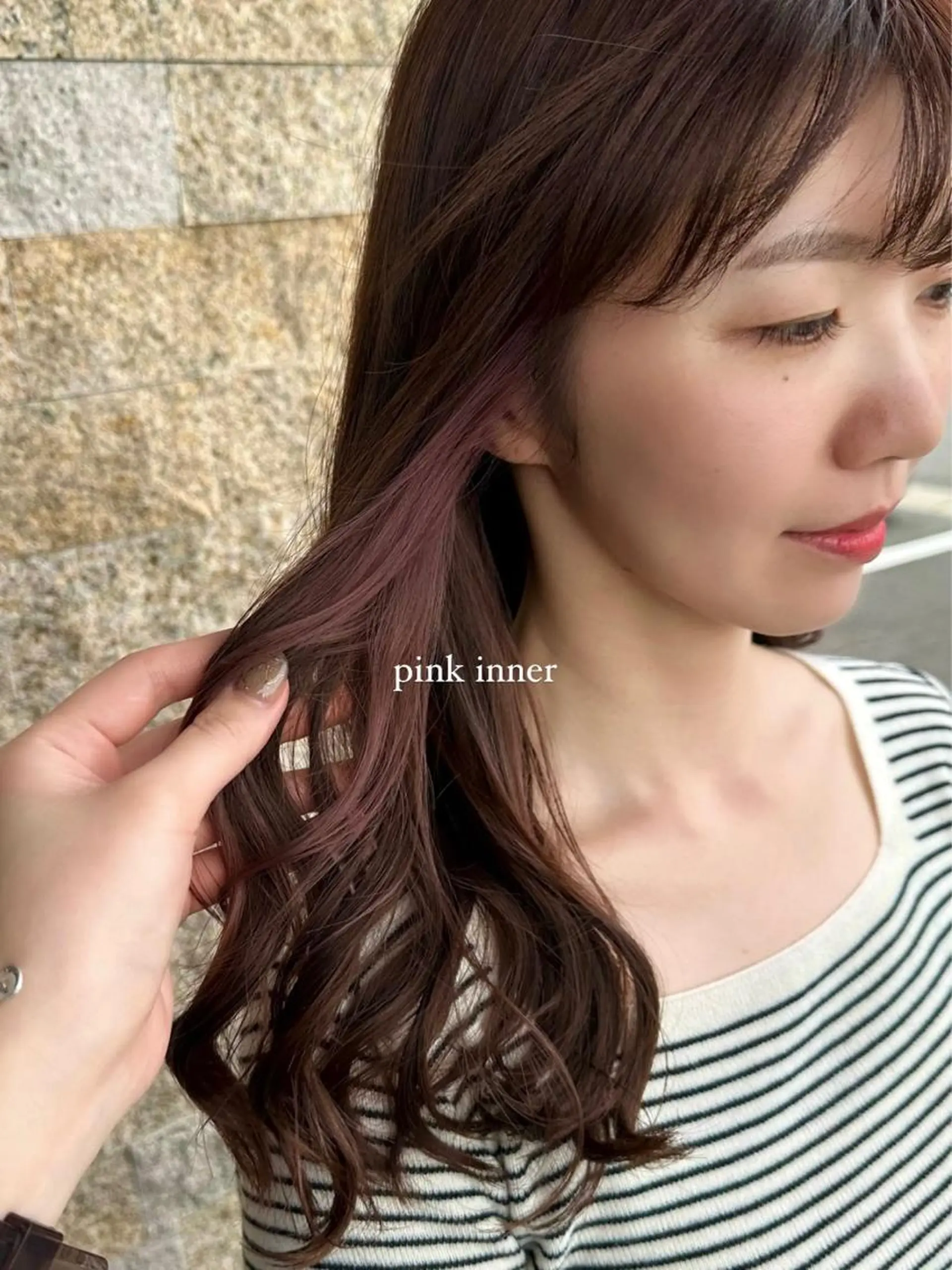 ロング カラー ヘアカラー recipe 黒木 彩那のヘアスタイル