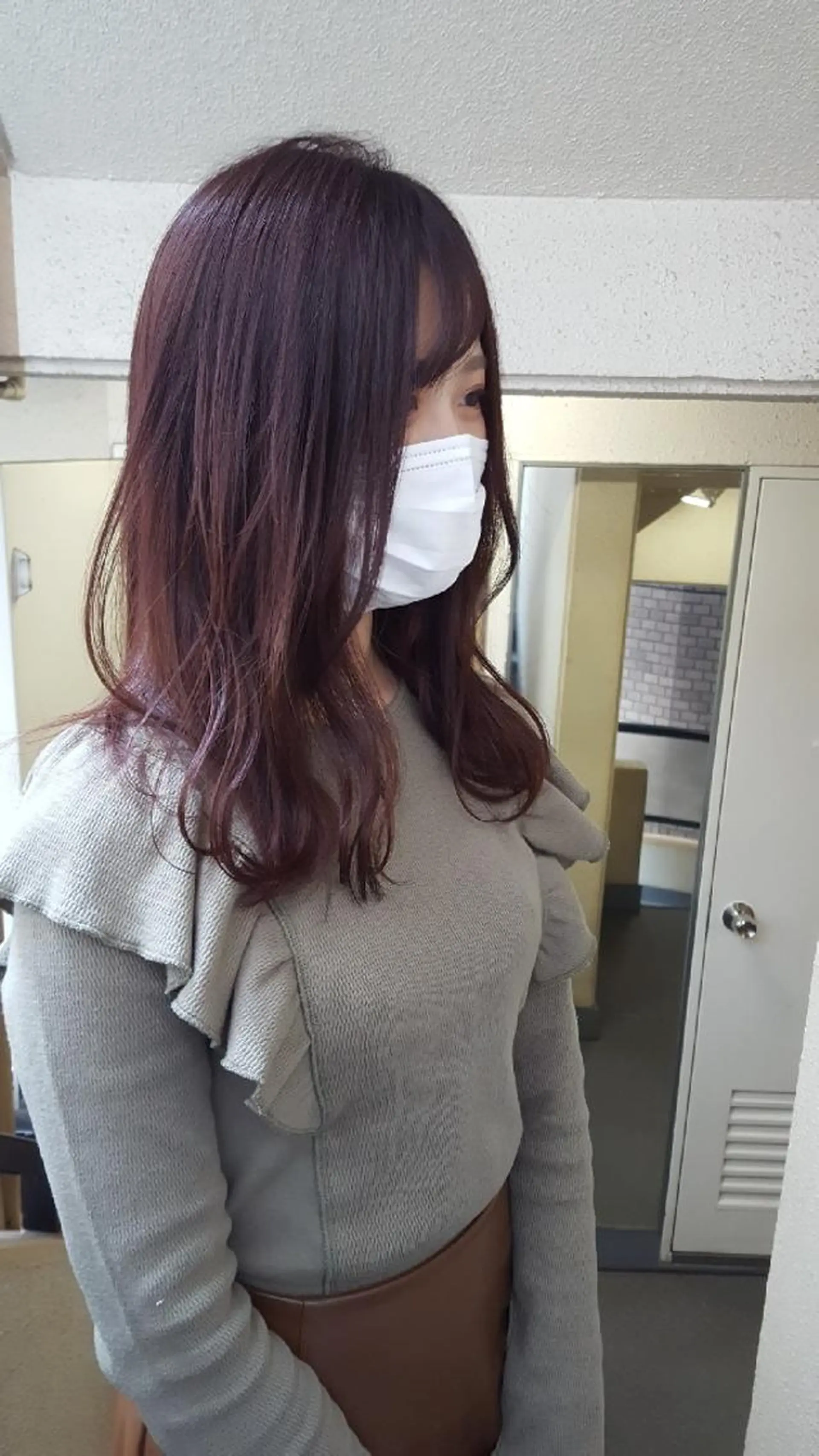 セミロング カラー ピンクカラー 🔳髪質改善🔳 岡本陽のヘアスタイル