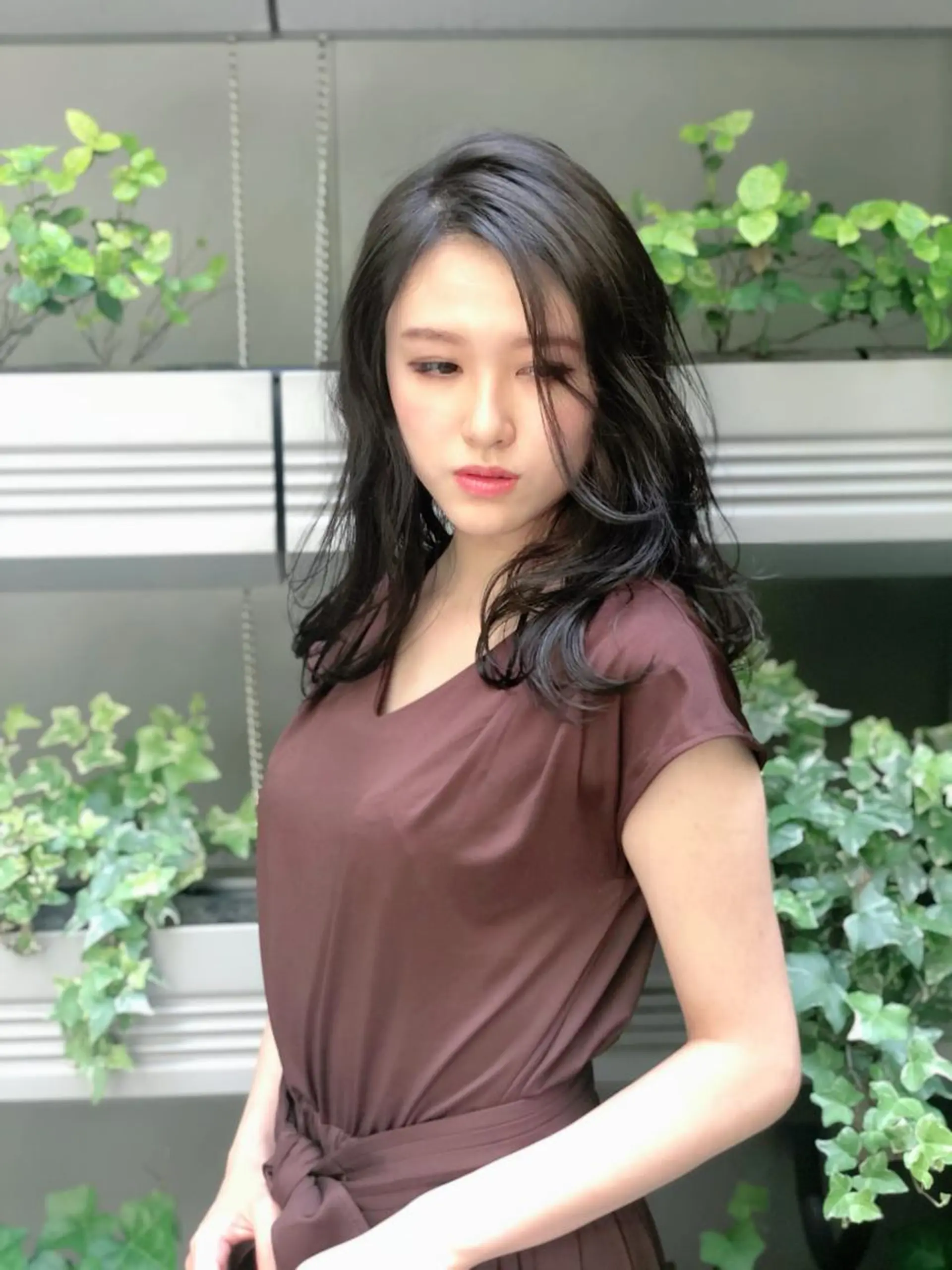 ロング カラー 能登谷 きよのヘアスタイル