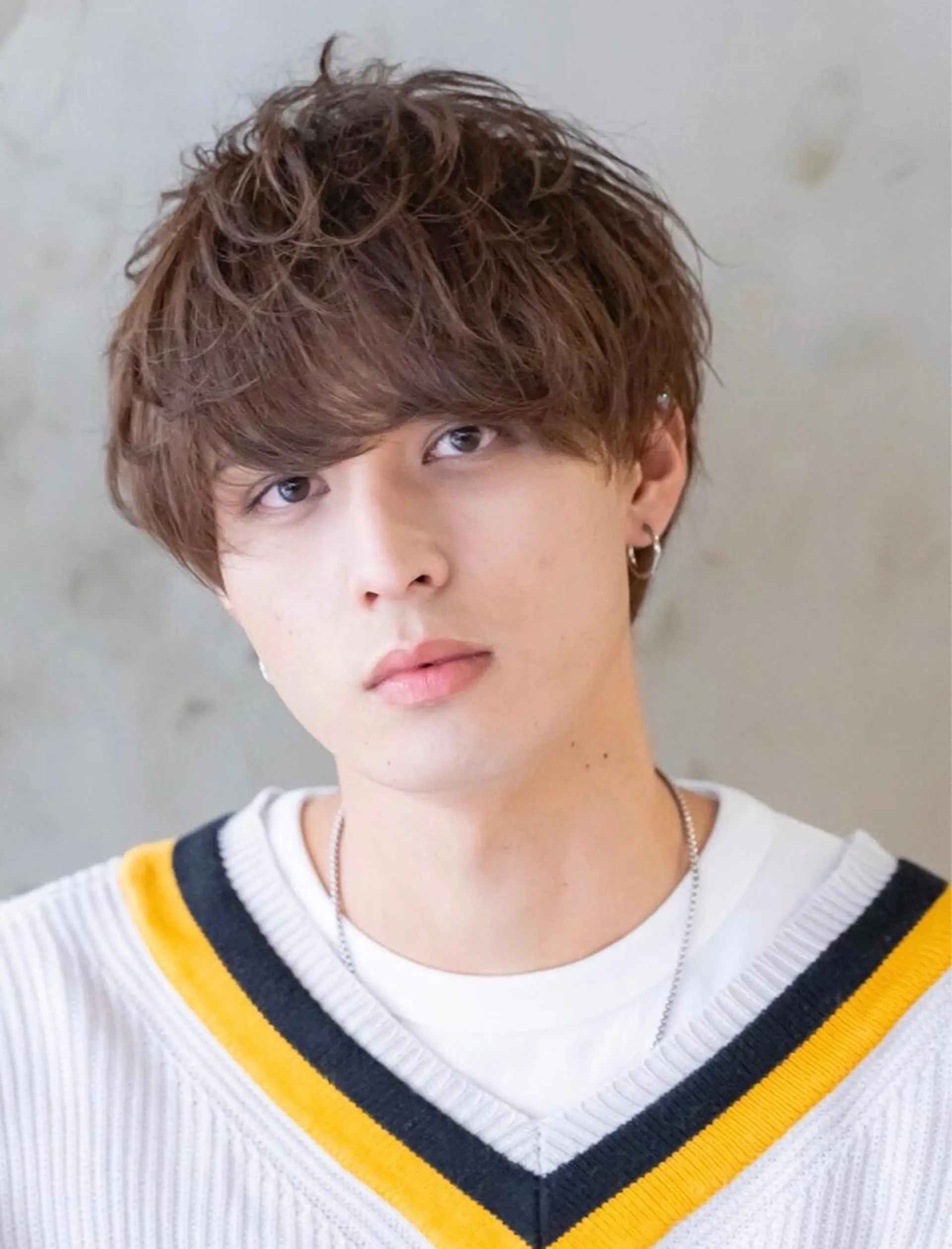 ショート カラー パーマ メンズ 新宿/韓国ヘア/ 髪質改善ストレートのヘアスタイル