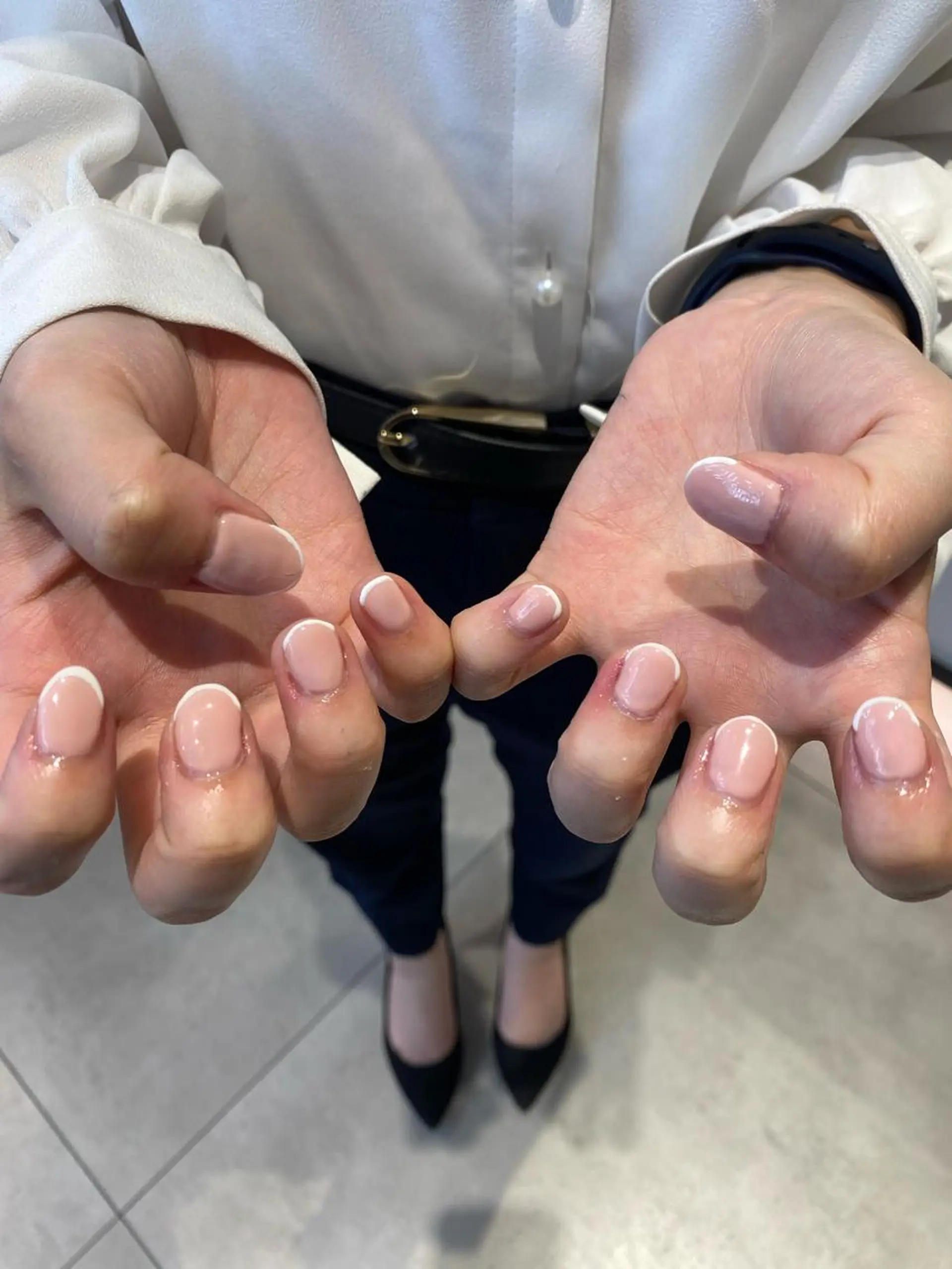 ネイル フレンチネイル オフィスネイル ハンドネイル HARE &nail ☪️remiのヘアスタイル