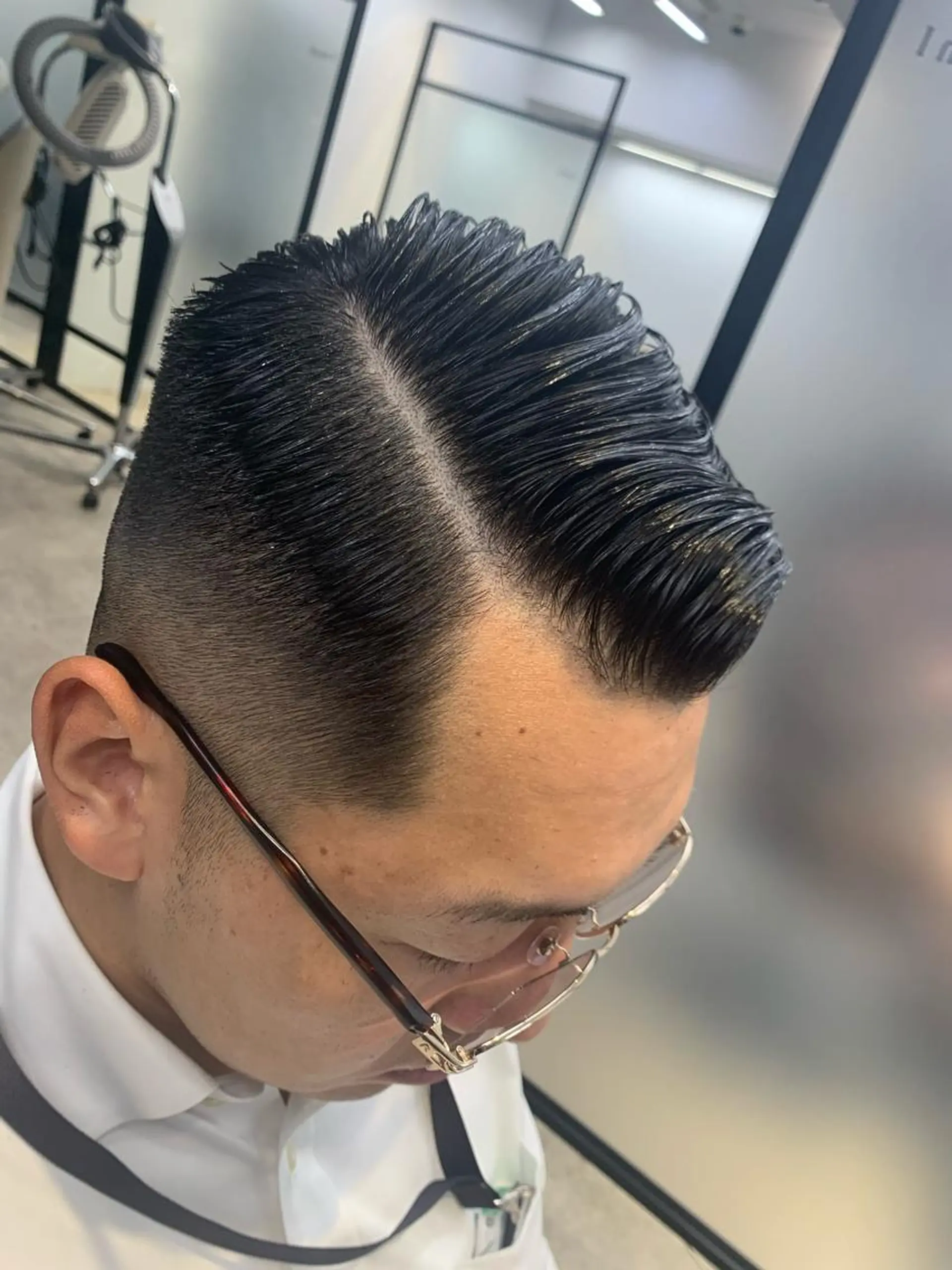 ショート メンズ トリートメント 及川シゲル 髪質改善講師のヘアスタイル