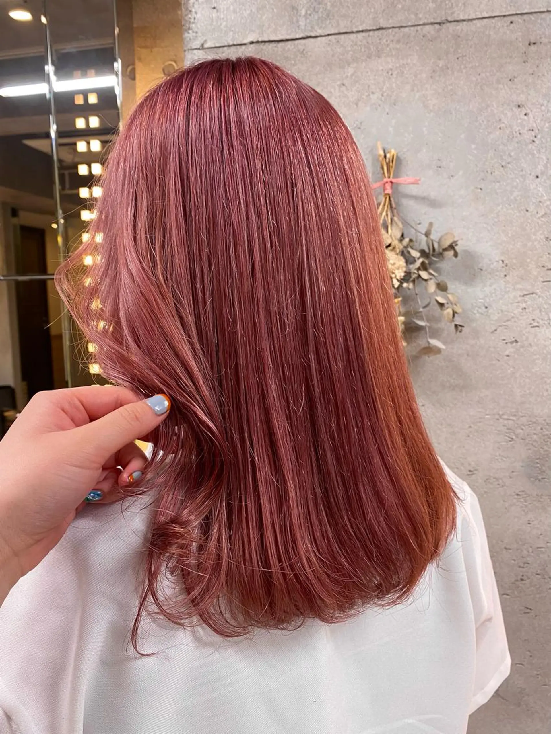 ミディアム カラー ダブルカラー ハイトーンカラー ピンクカラー デザインカラー/ kanae🌱のヘアスタイル