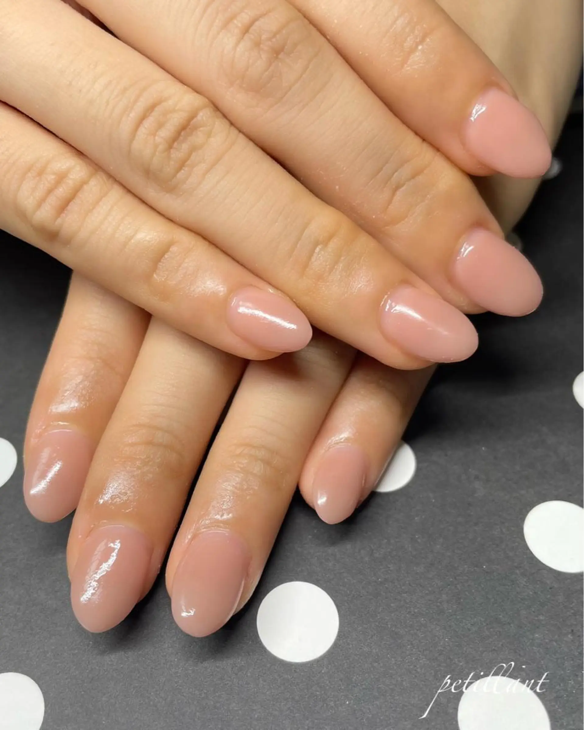 ネイル 長さ出し ジェルネイル ハンドネイル ハンドケア petillant所属・nail salon petillantのネイルデザイン
