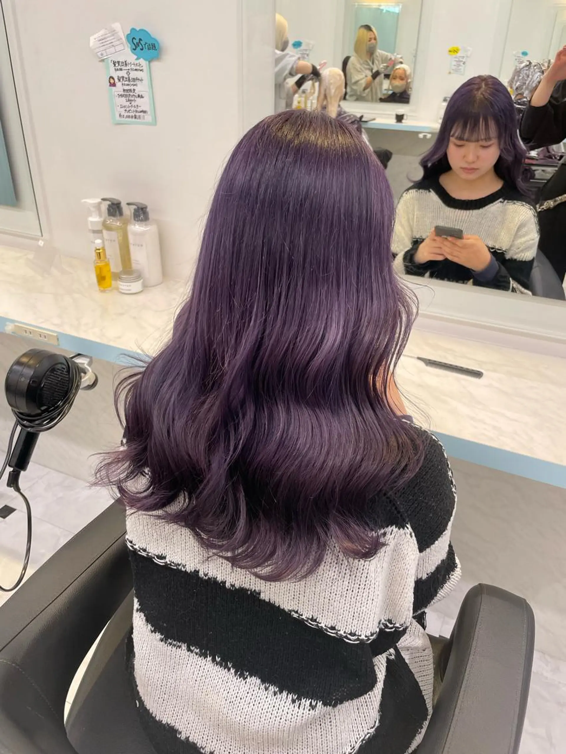 ロング カラー ヘアアレンジ THE BALM💞 松井のマツエク・マツパデザイン