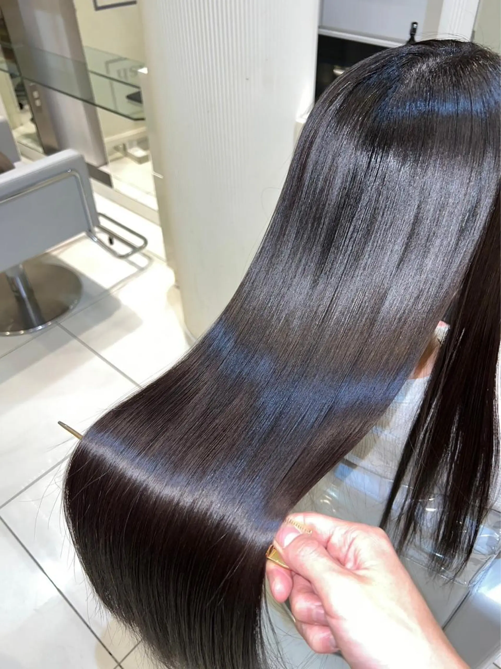 ロング カット 縮毛矯正 トリートメント ✨髪を傷ませない✨ 吉田ひじりのヘアスタイル