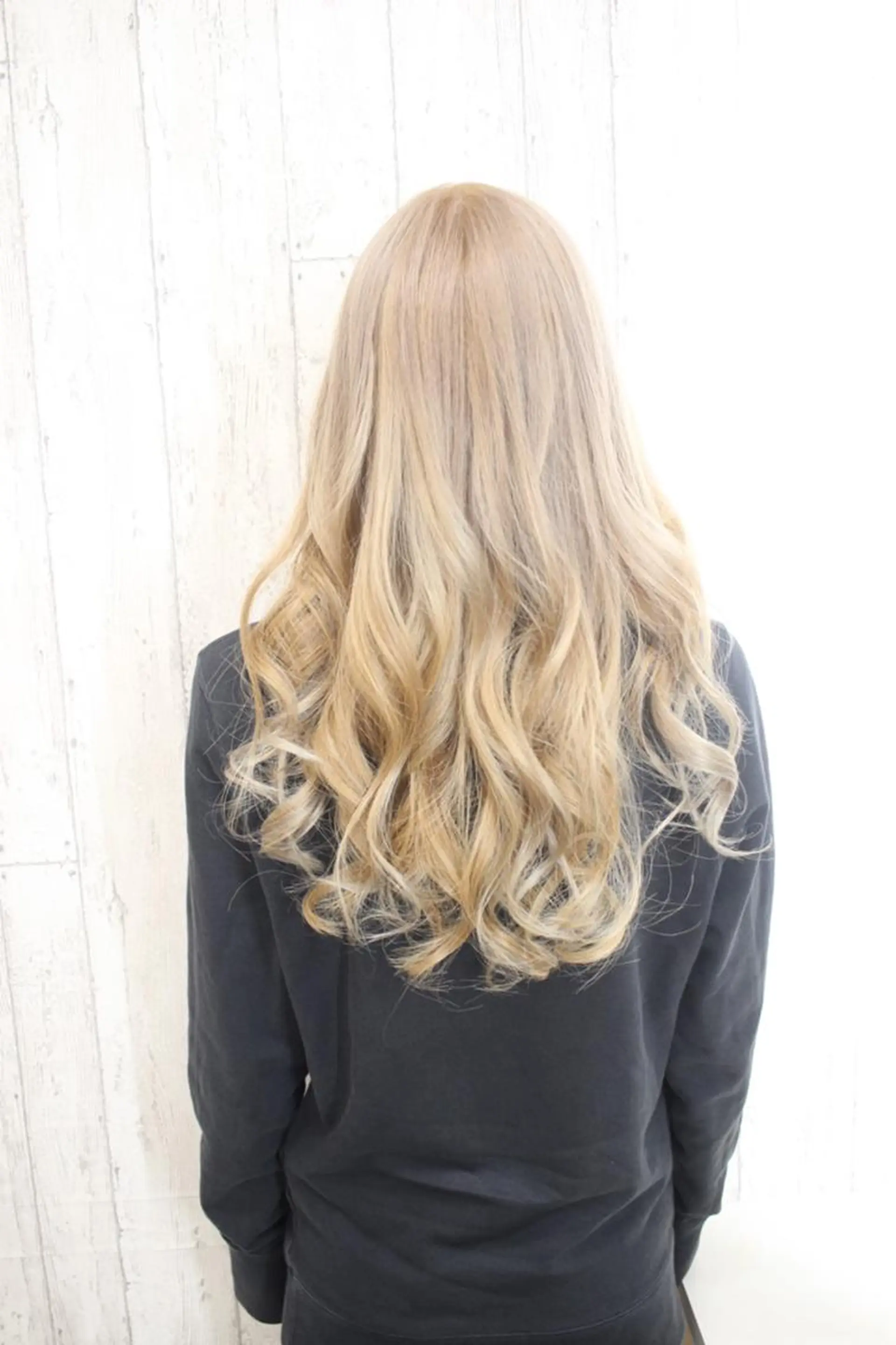 ロング カラー チビ編み込みエクステ シールEXどぅ〜すのヘアスタイル