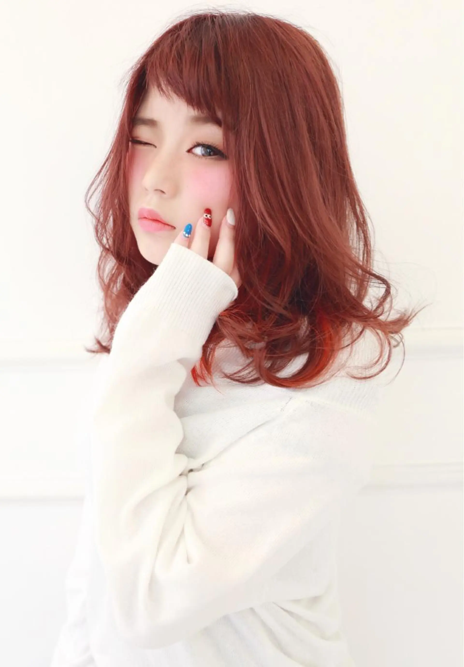 ショート ミディアム セミロング カラー IVY joure Suzu.のヘアスタイル