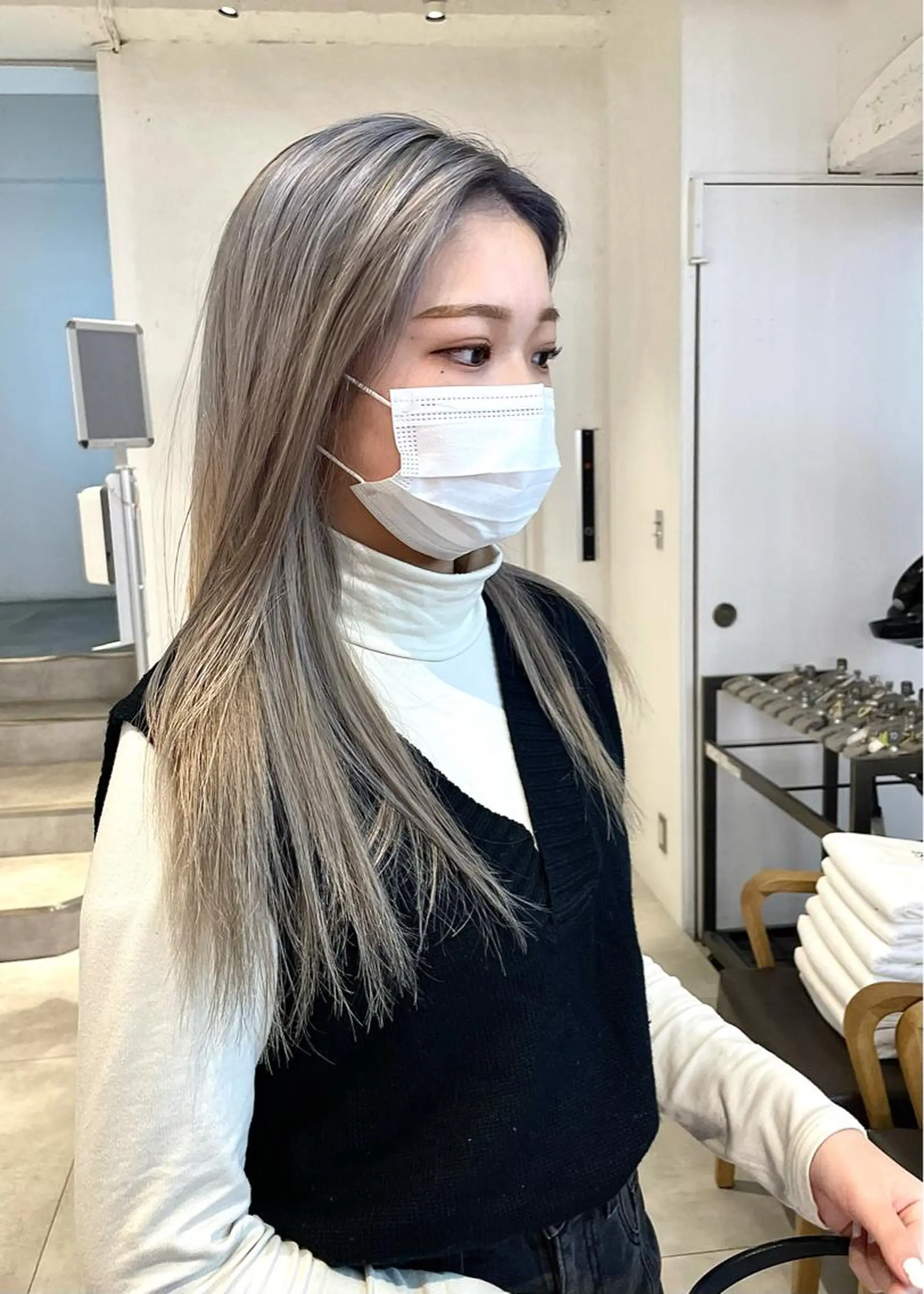 ロング カラー ヘアカラー 🇰🇷カルマパーマ kaito🇰🇷のヘアスタイル