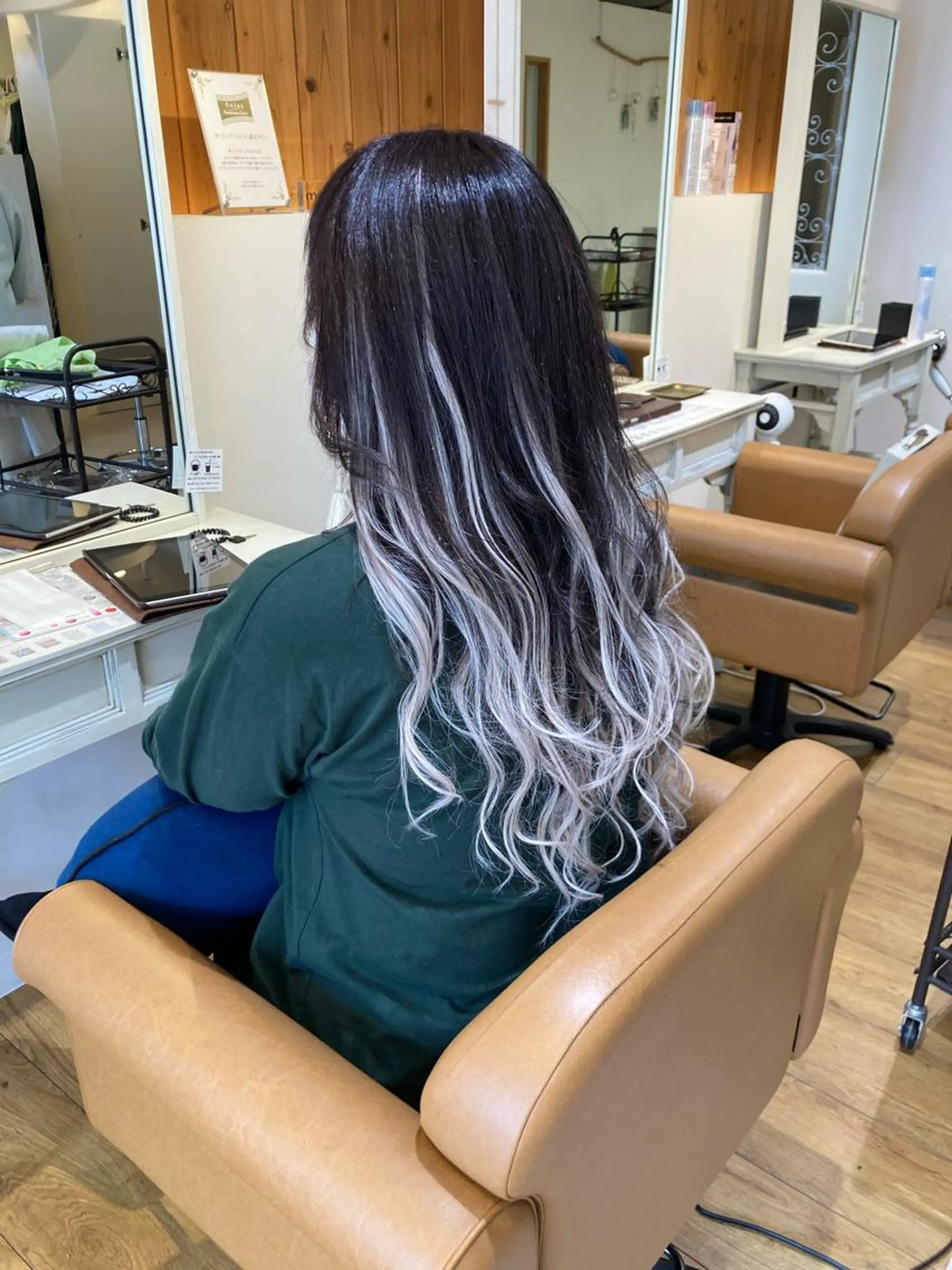 ロング エクステ 松村 由莉香/ カラー/髪質改善のヘアスタイル