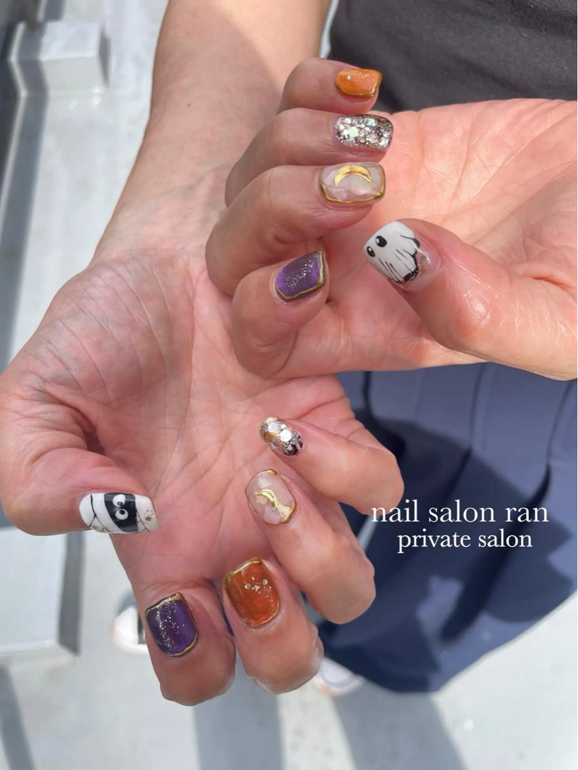 ネイル ハロウィン nailsalon ranのネイルデザイン