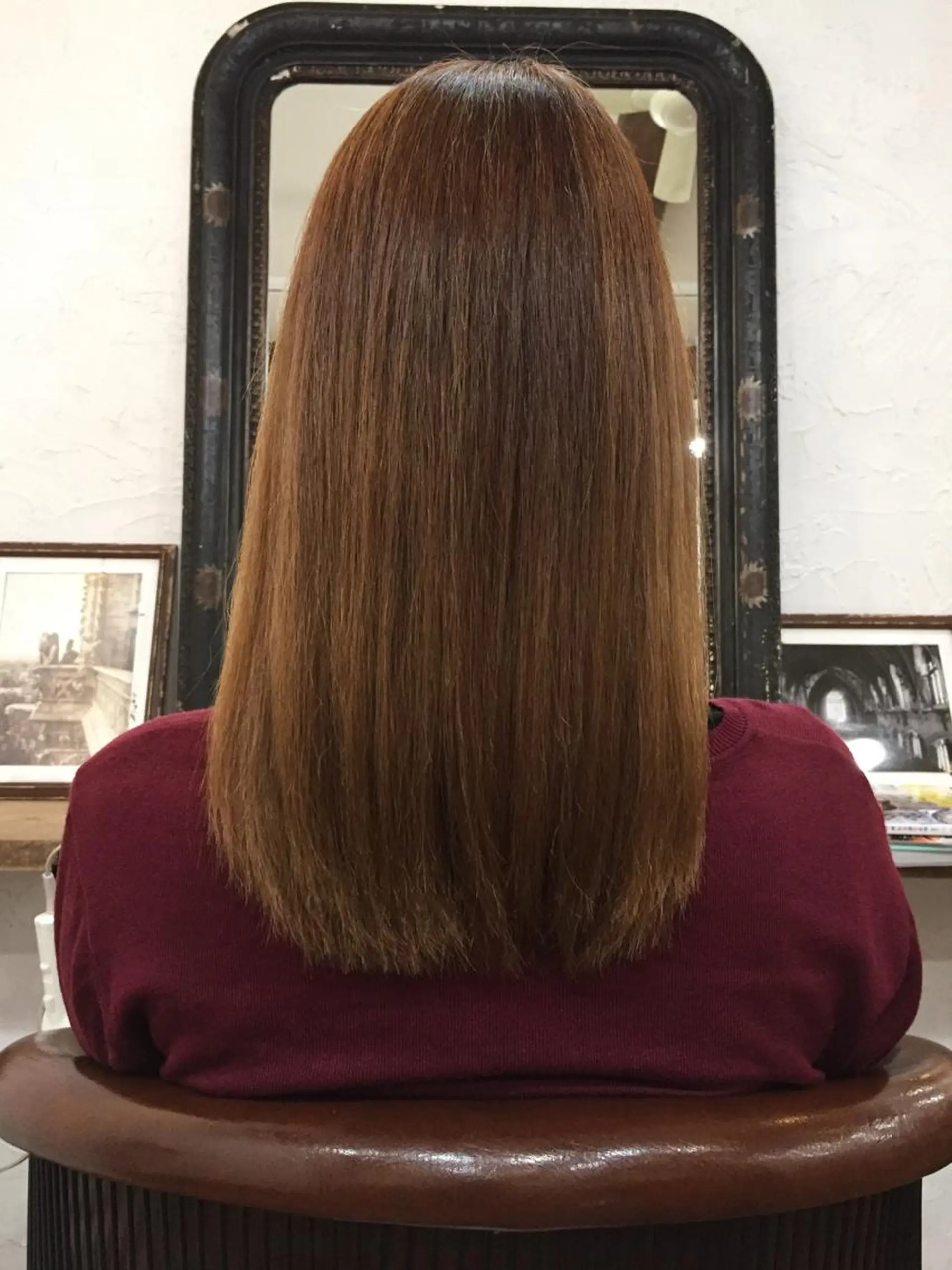 セミロング カラー アッシュ LegoHair富田林店所属・築田 泉のヘアスタイル
