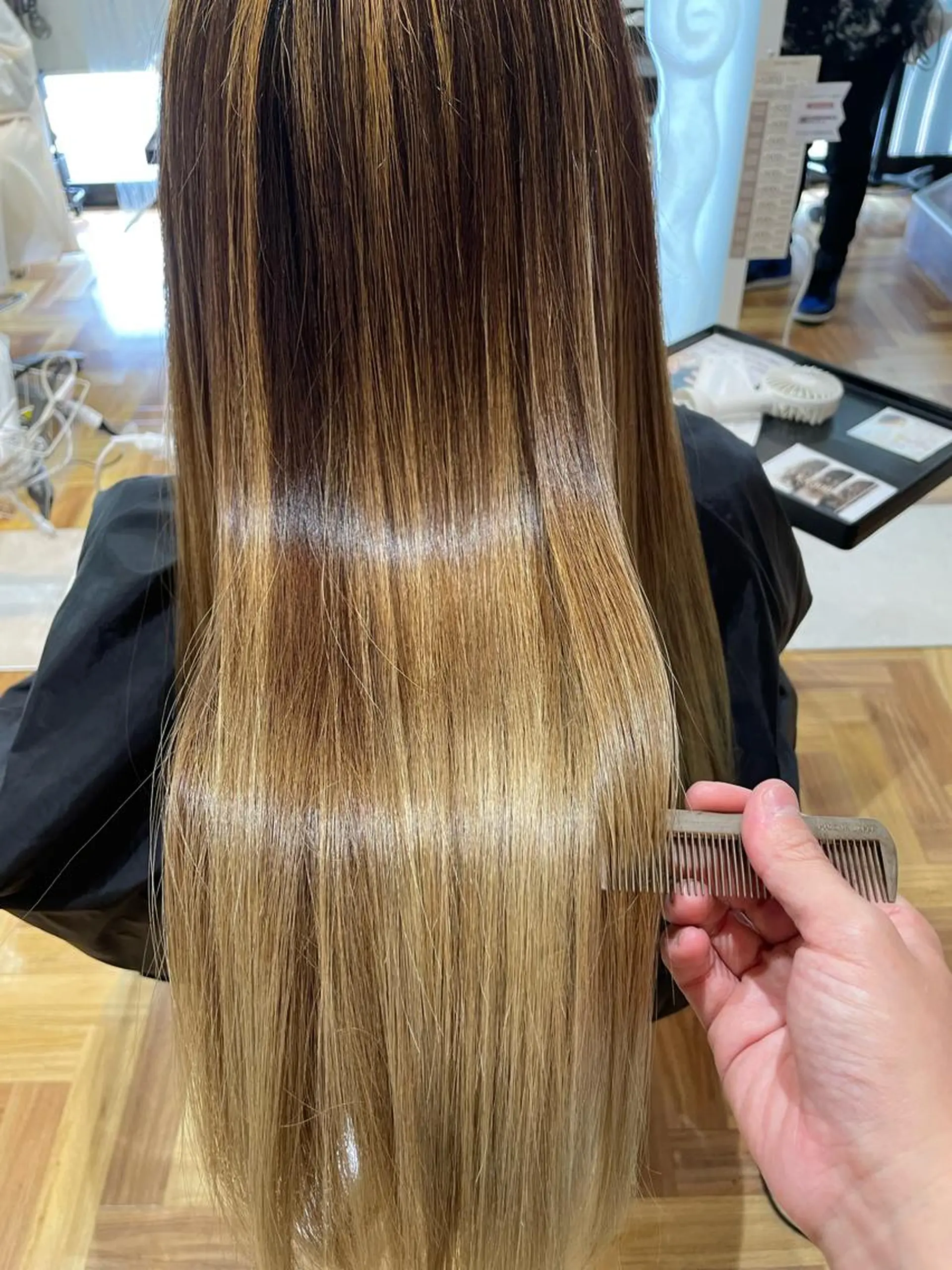 ロング 髪質改善 トリートメント 酸熱トリートメント カット トリートメント 福森 みずきのヘアスタイル