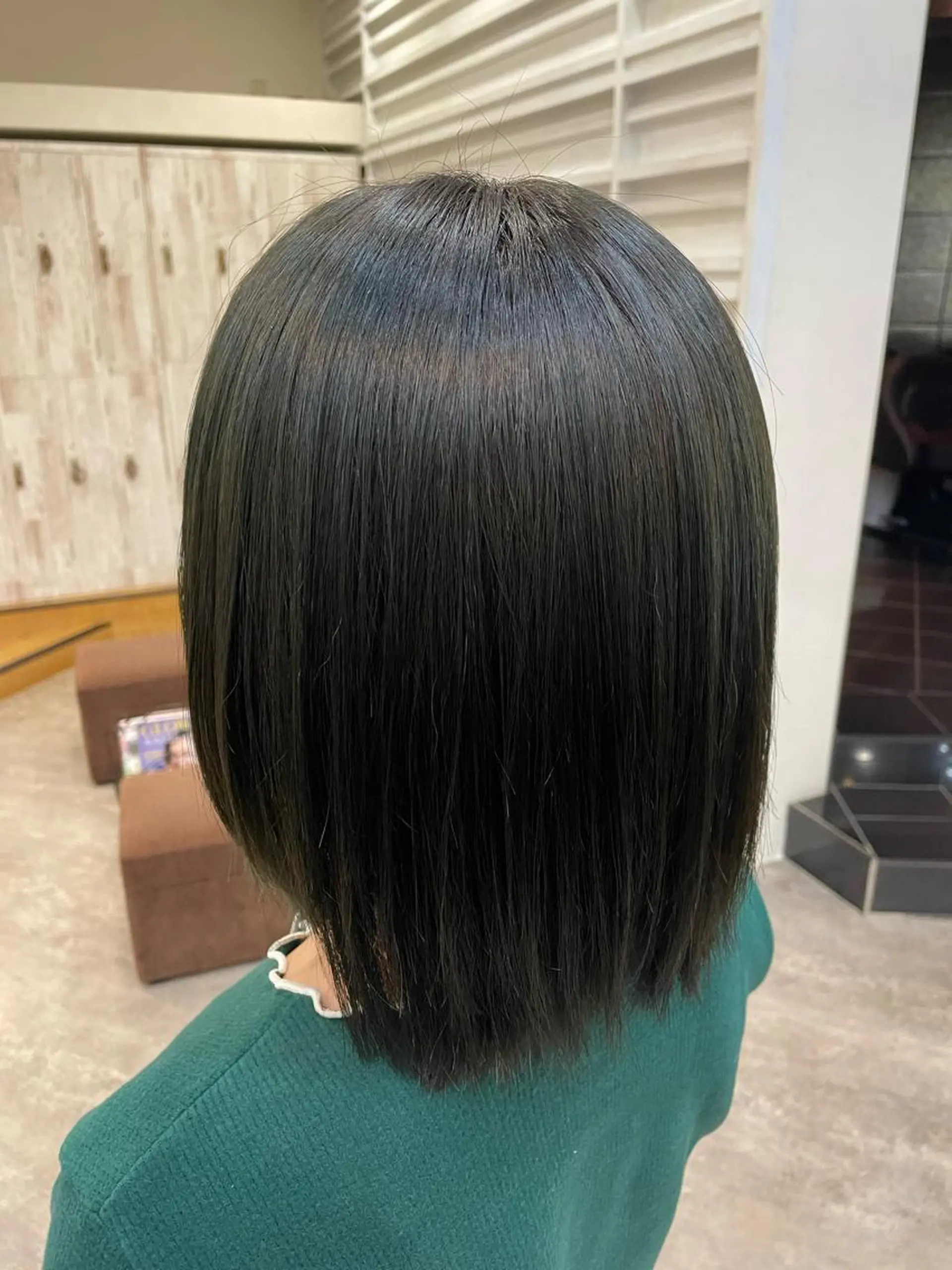 ミディアム カラー オリーブグレー 前田リサコ🌹 ✨艶髪職人のヘアスタイル
