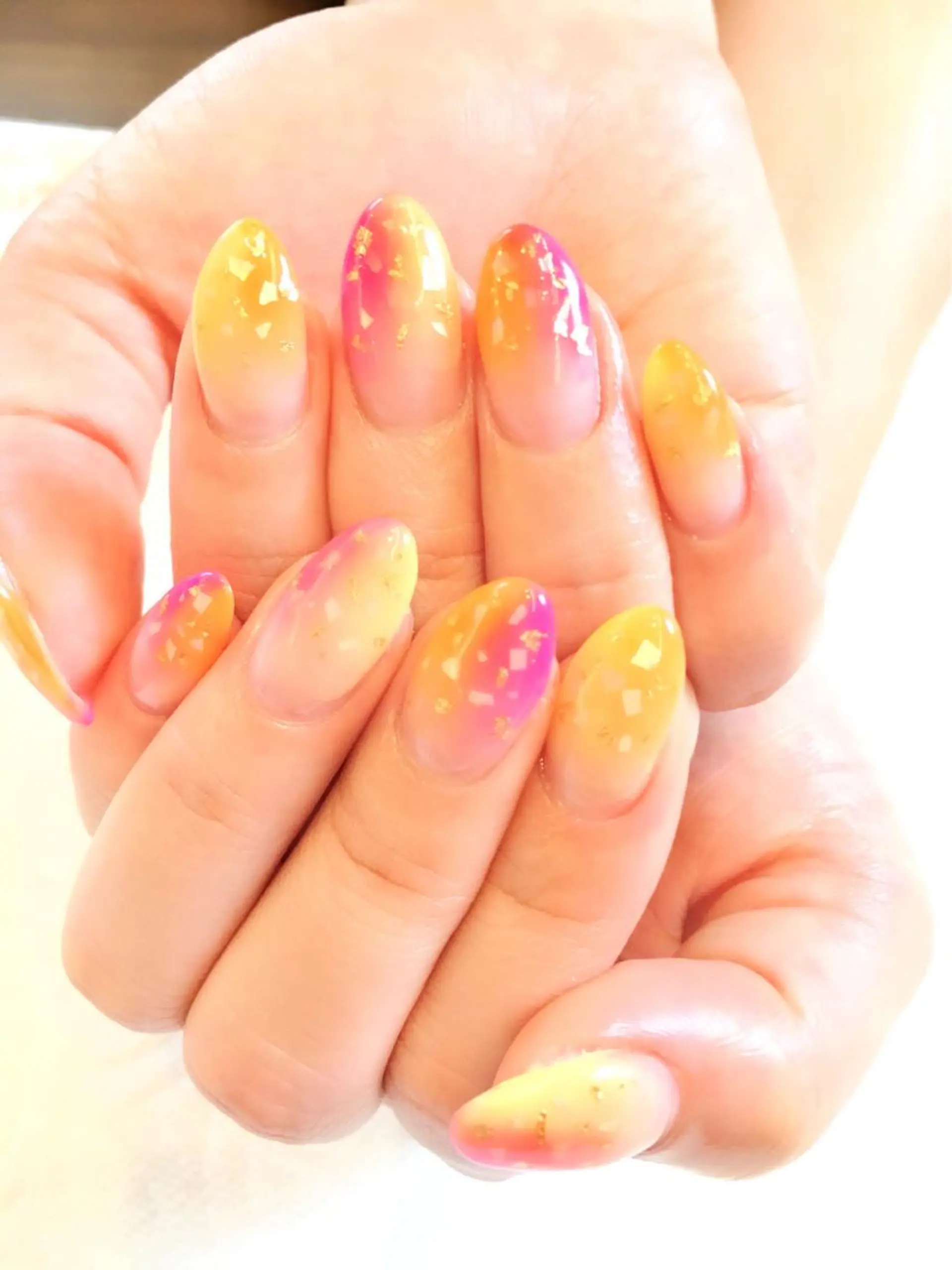 ネイル フットネイル ジェルネイル ミラーネイル パラジェル 春ネイル ハンドネイル clover nailのネイルデザイン