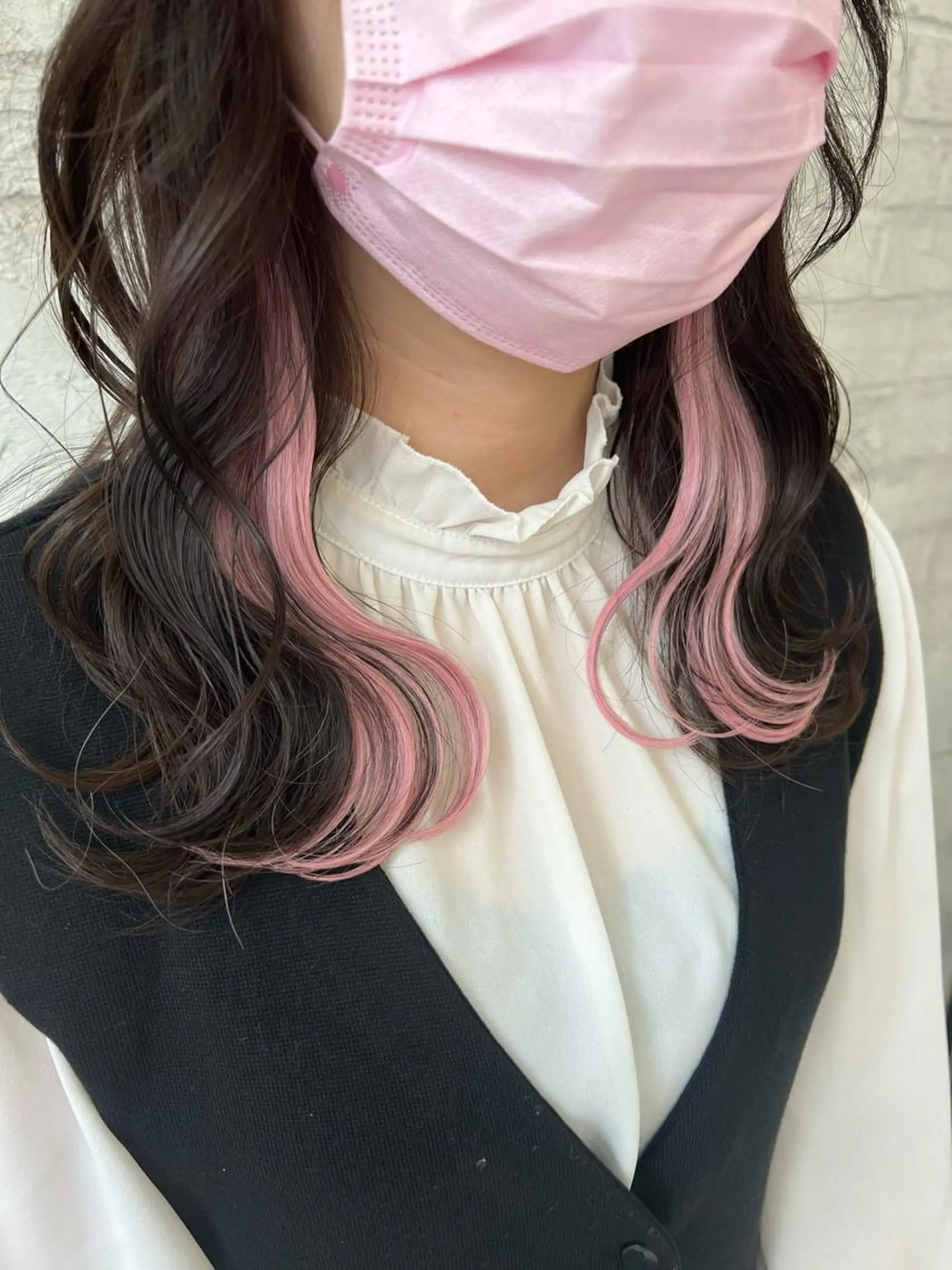 セミロング エクステ エクステ＆艶カラー 🎀YURINA🎀のヘアスタイル