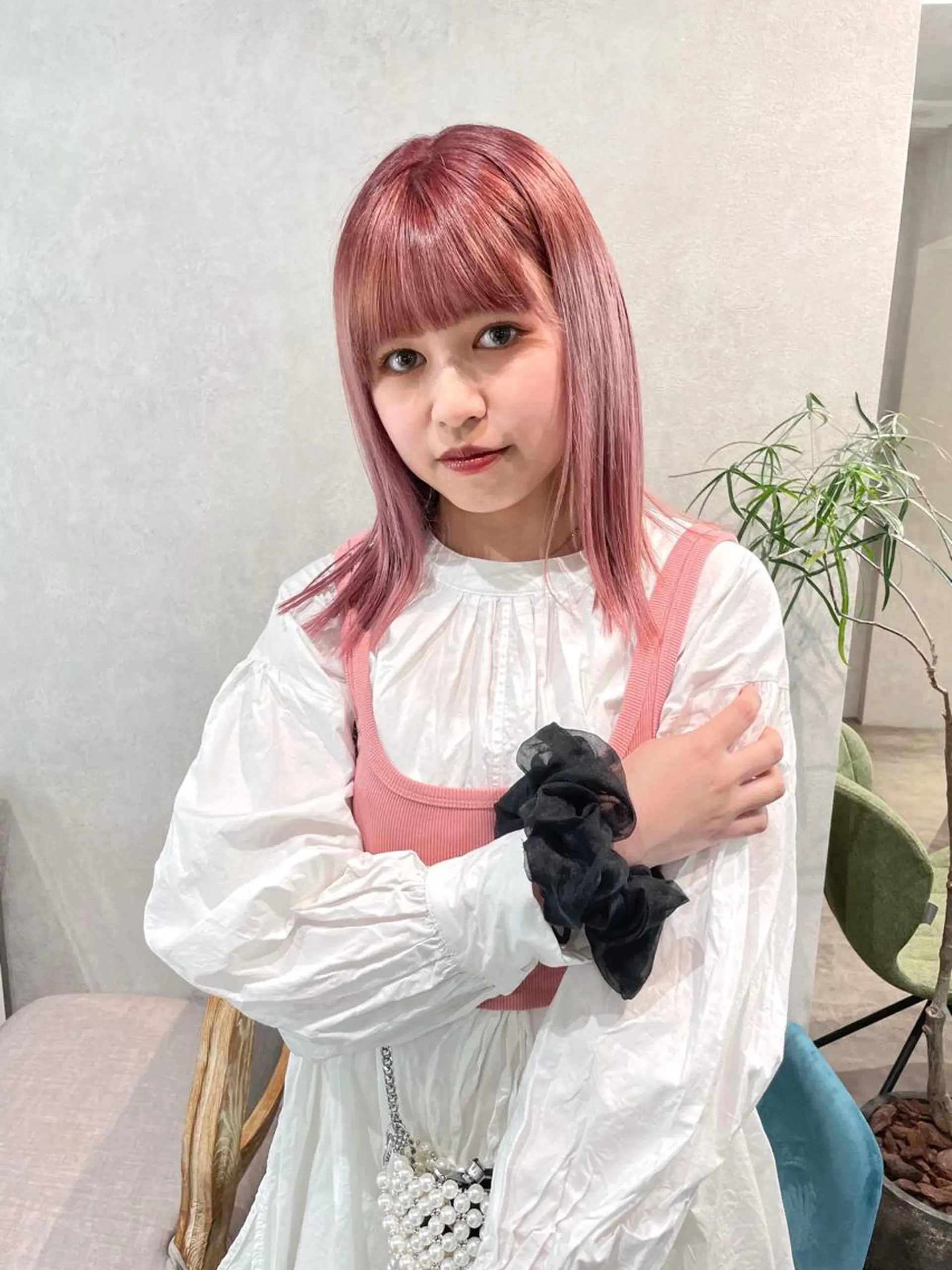 カラー スミレ /メンズ /コーンロウのヘアスタイル