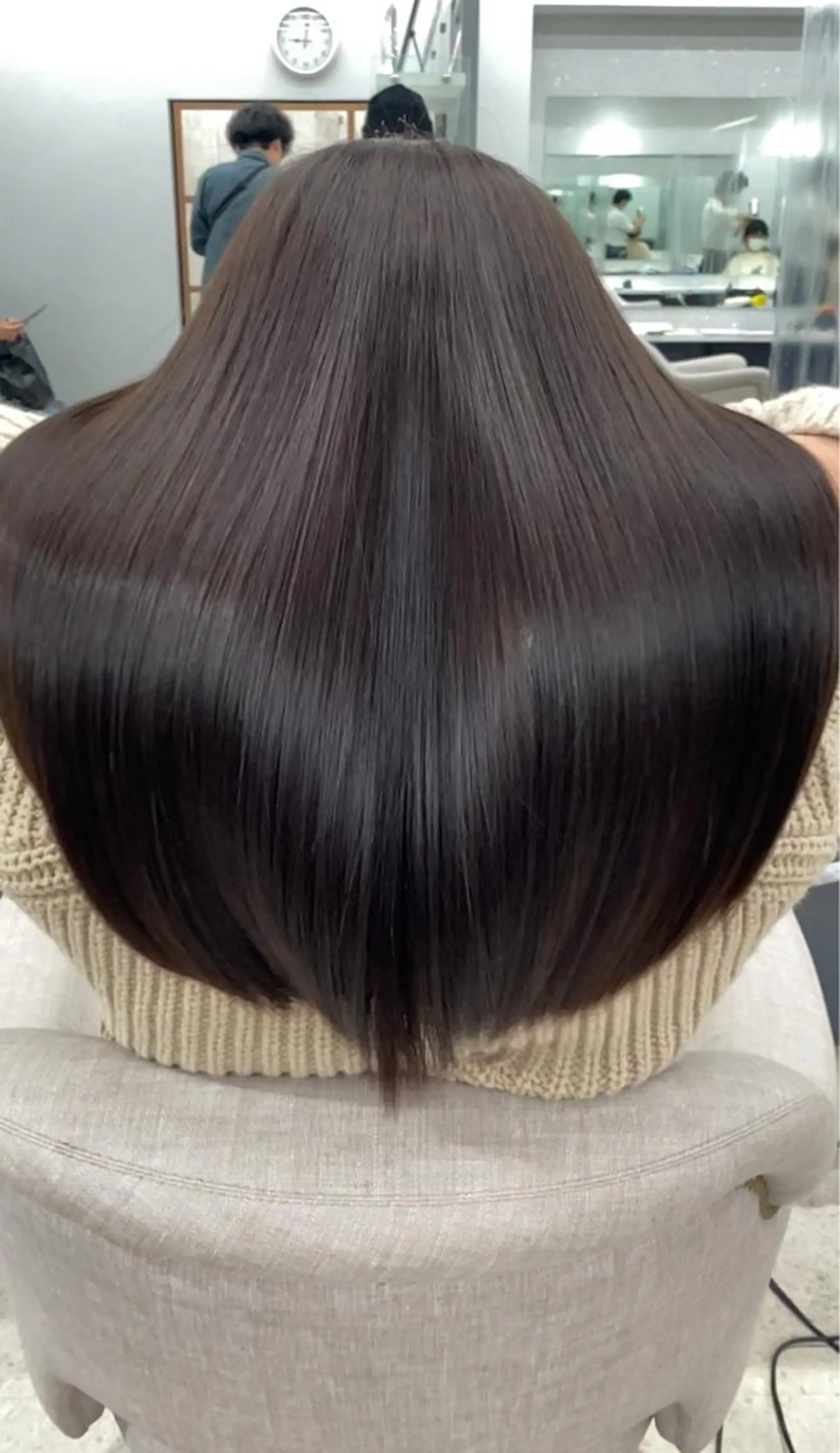 ロング カット 縮毛矯正 京都レイヤーカット/ 縮毛矯正/羽柴りくのヘアスタイル