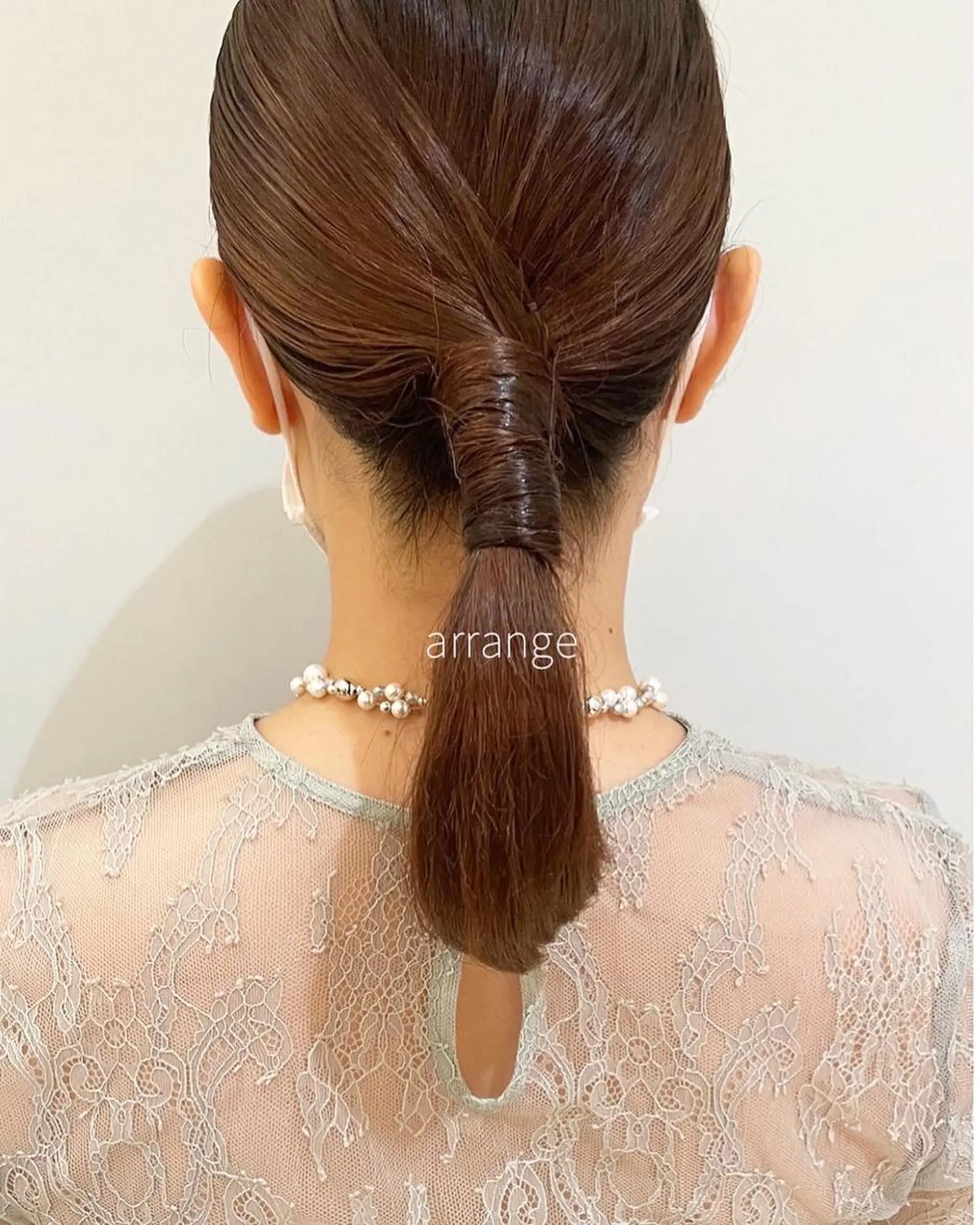 ミディアム ヘアアレンジ ケアブリーチ/ エクステ/レイヤーのヘアスタイル