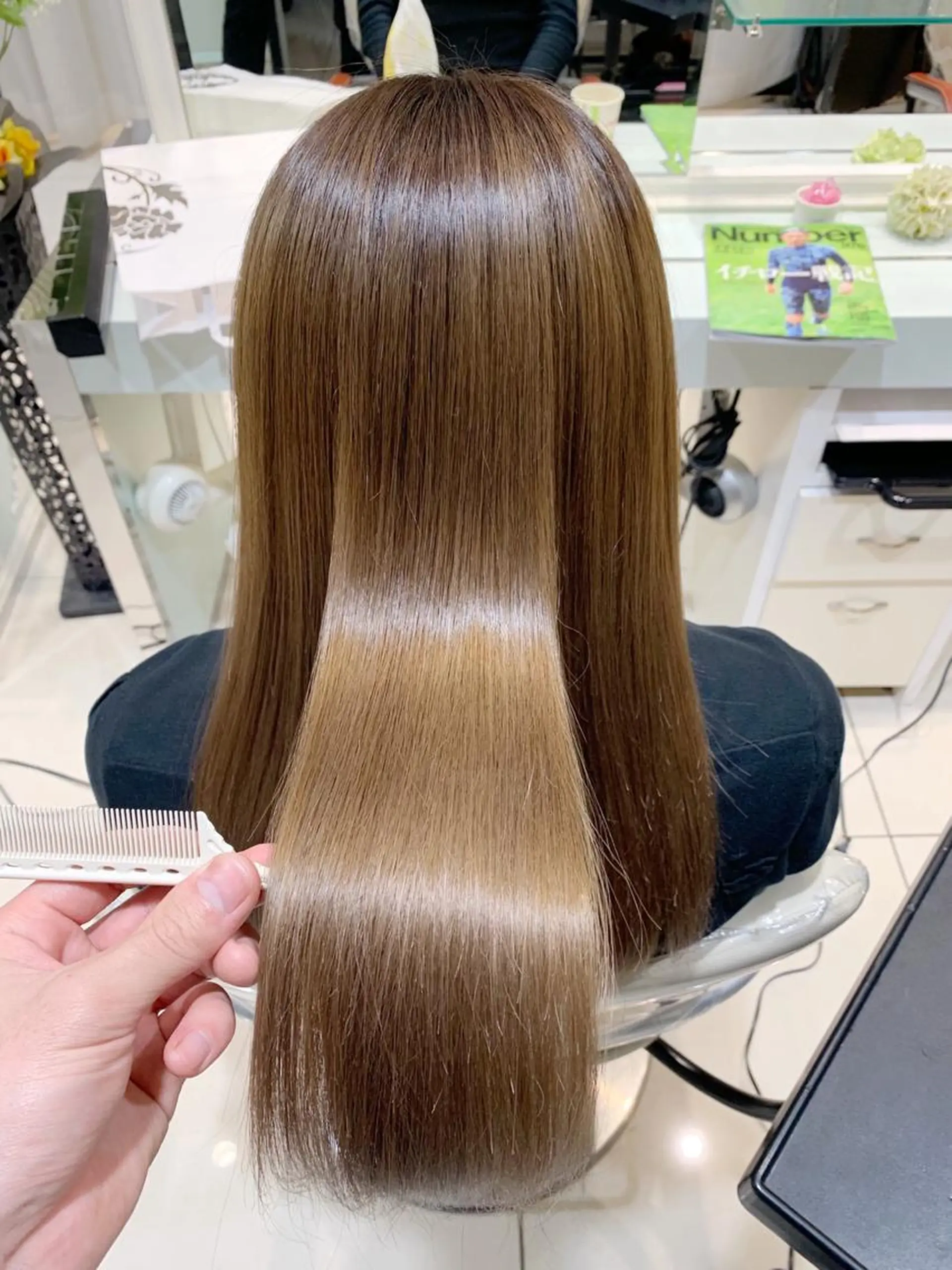 セミロング メンズ縮毛矯正 ♠️店長下平隼人のヘアスタイル