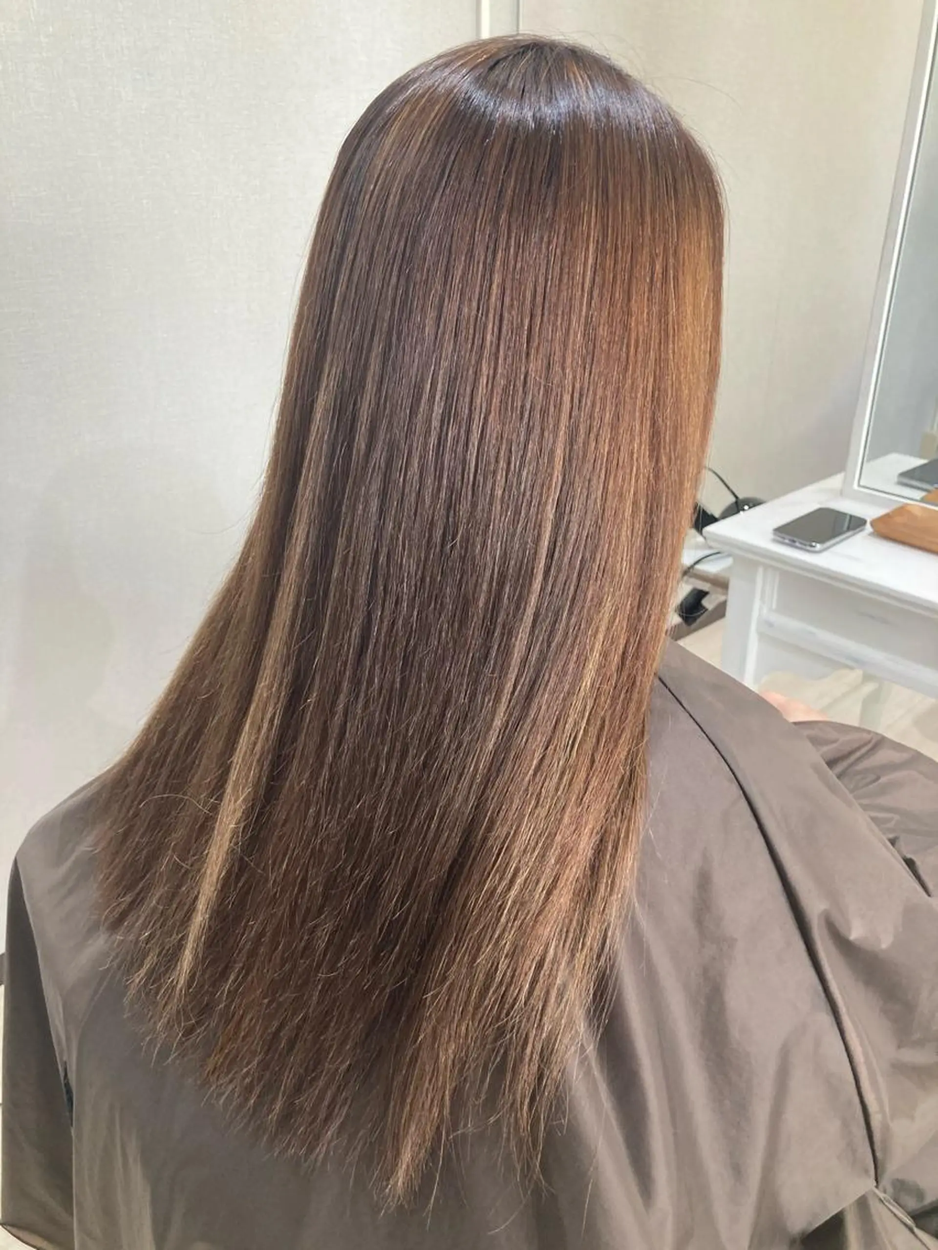 ロング 縮毛矯正 トリートメント Claire 【クレール】所属・富山駅徒歩8分/ 透明感カラーみきやのヘアスタイル