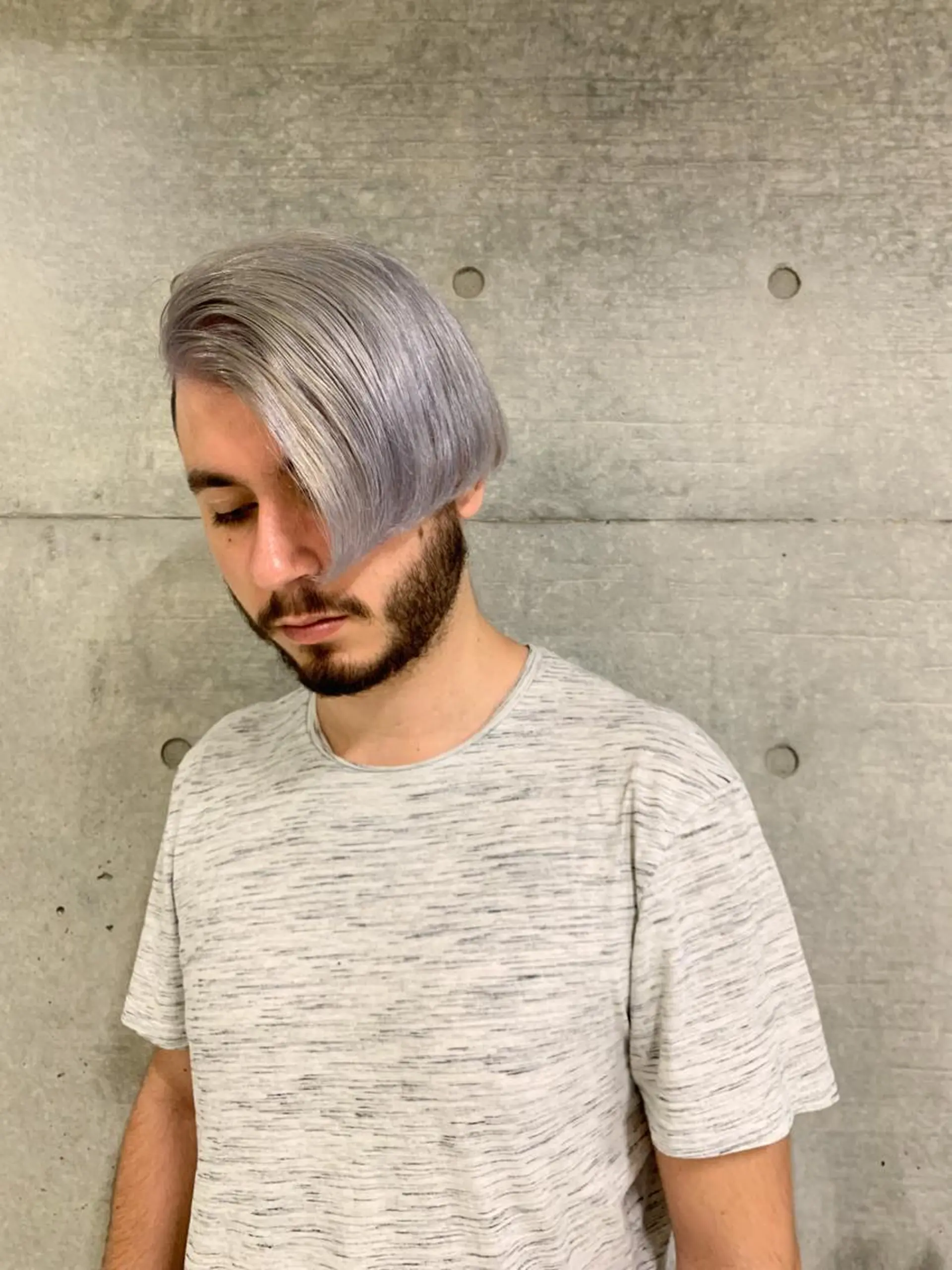 ミディアム カラー ブリーチ ブロンド ケアブリーチ ダブルカラー インナーカラー ヘアカラー トリートメント THE./ブリーチ 透感カラー/髪質改善のヘアスタイル