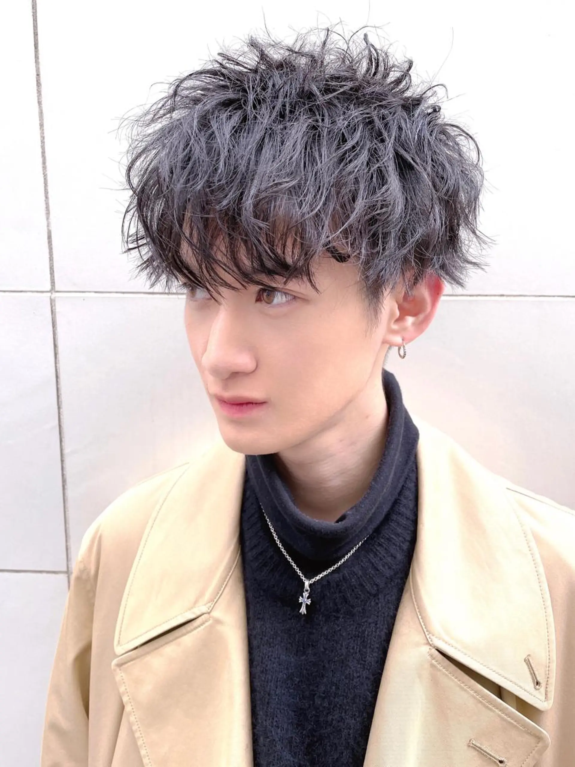 ショート パーマ メンズ メンズパーマ ツイストスパイラルパーマ スパイラルパーマ 【代表】 高瀬慎也/縮毛矯正のヘアスタイル