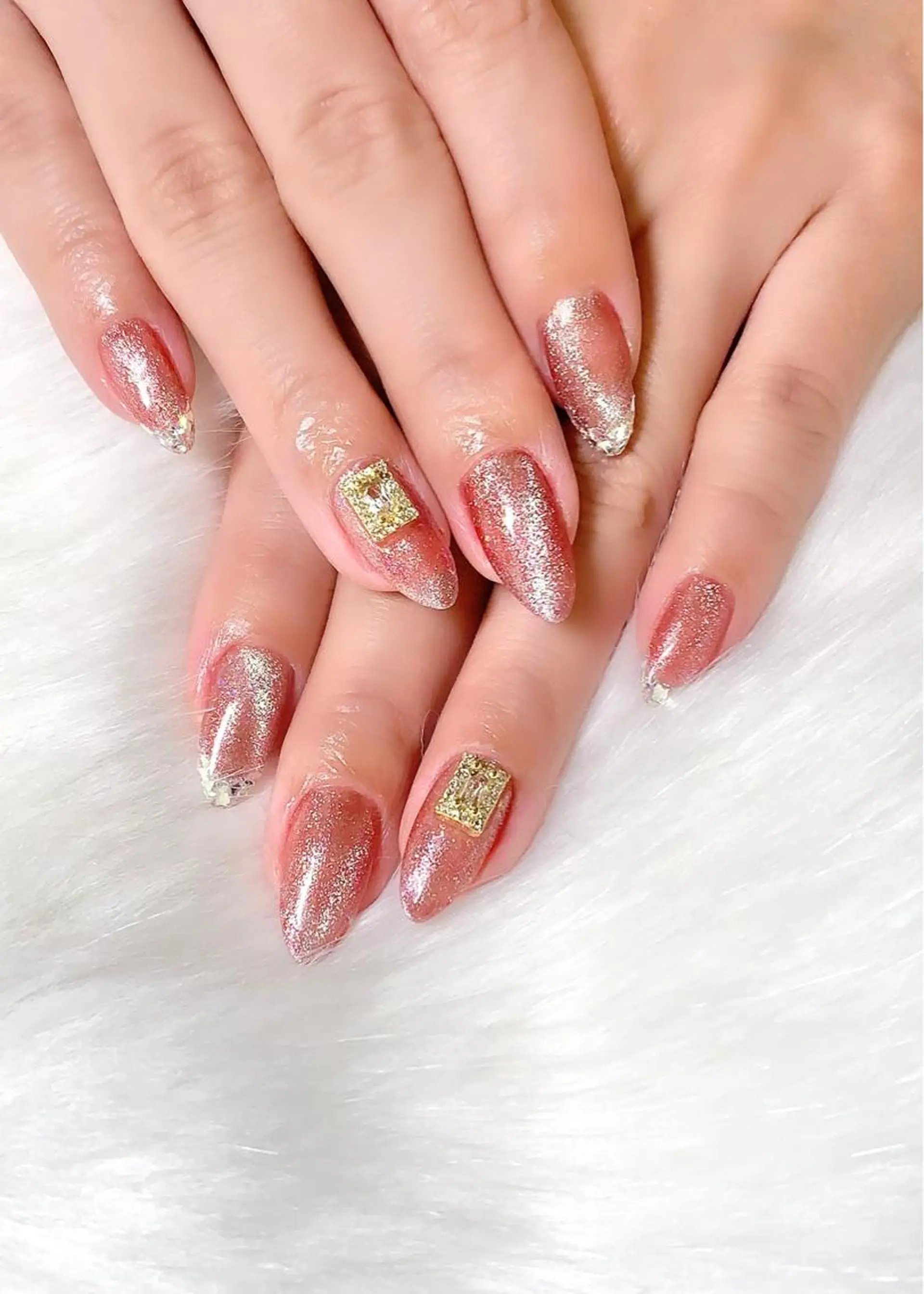 ネイル フレンチネイル ガラスフレンチ マグネットネイル ハンドネイル R nailのネイルデザイン