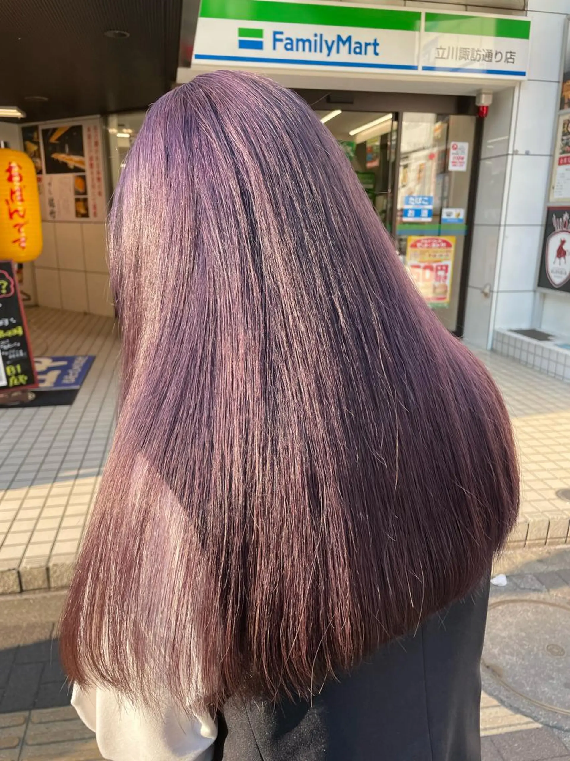 ロング カラー ラベンダーカラー パープルカラー メンズ/艶髪/カラー サクラ🌸のヘアスタイル