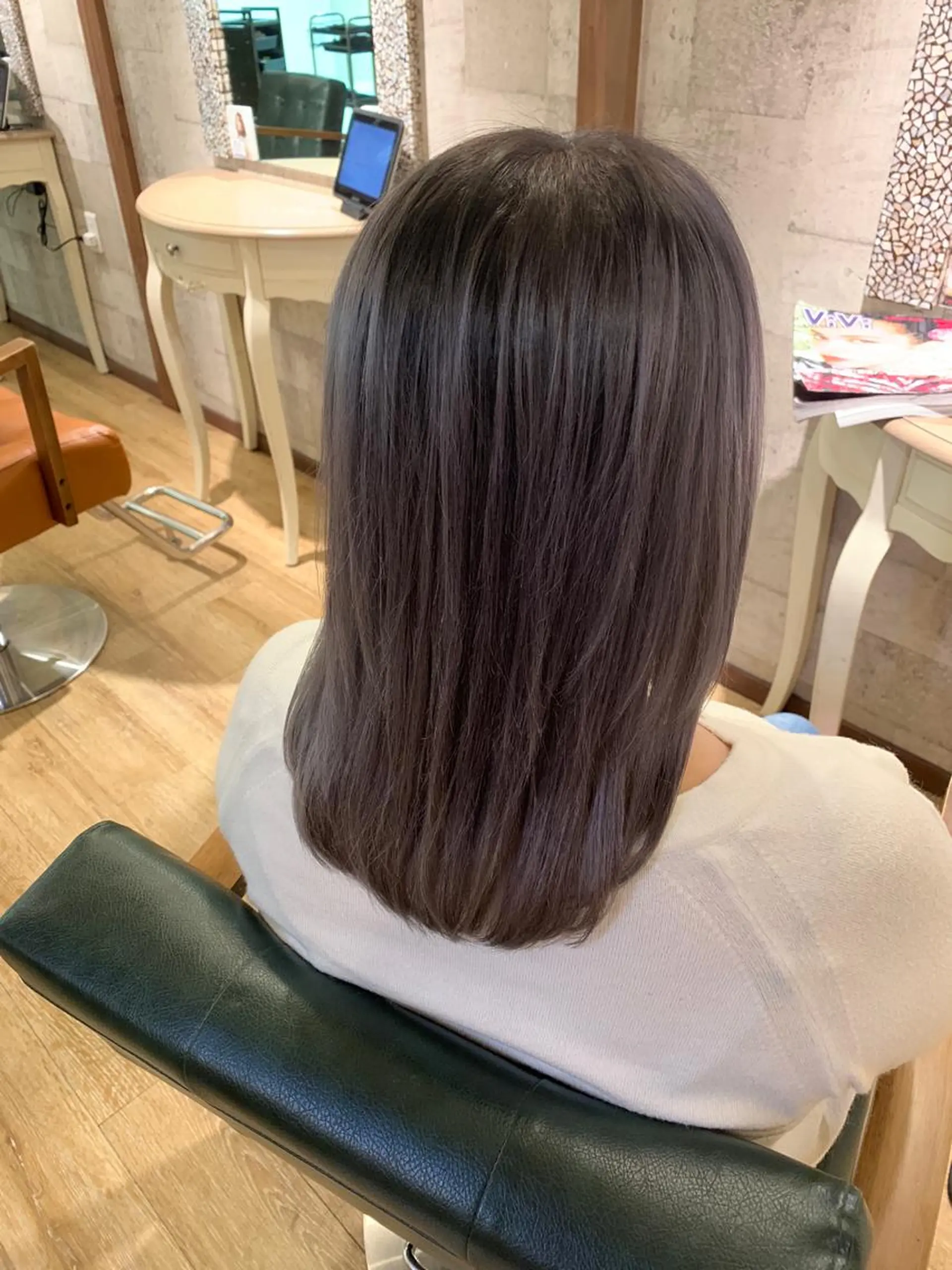 ミディアム カラー ブリーチ カット ヘアカラー トリートメント SALOWIN(サロウィン)広島並木通り所属・田村和範/似合わせ カラー/髪質改善のヘアスタイル