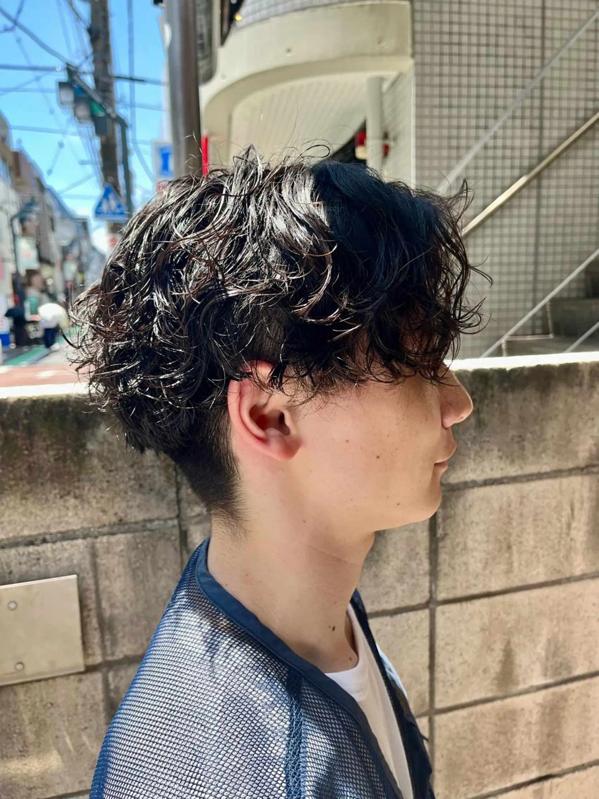 ショート パーマ メンズ うるツヤハイトーン✨ /西川郁巳のヘアスタイル