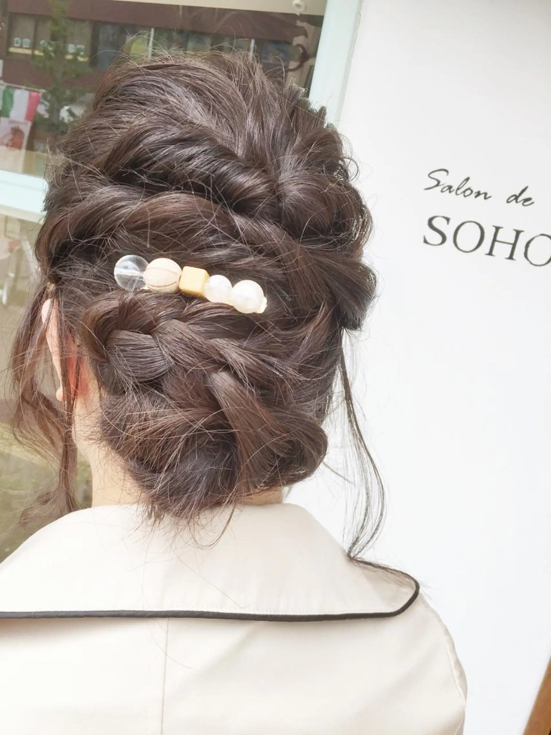 セミロング ヘアアレンジ 結婚式・ブライダル ◇おの あすか◇のヘアスタイル