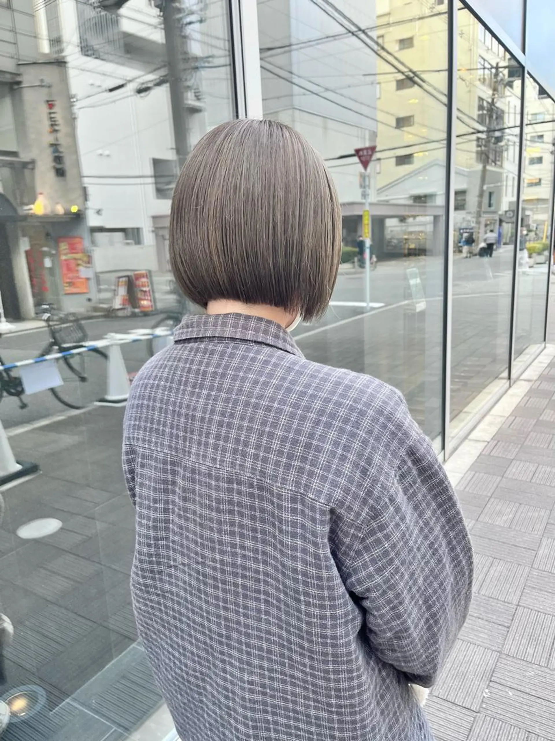 ショート カラー ブリーチ ケアブリーチ 透明感カラー ダブルカラー グレージュ カット ヘアカラー ショート/パーマ/ カラー/FUKOのヘアスタイル