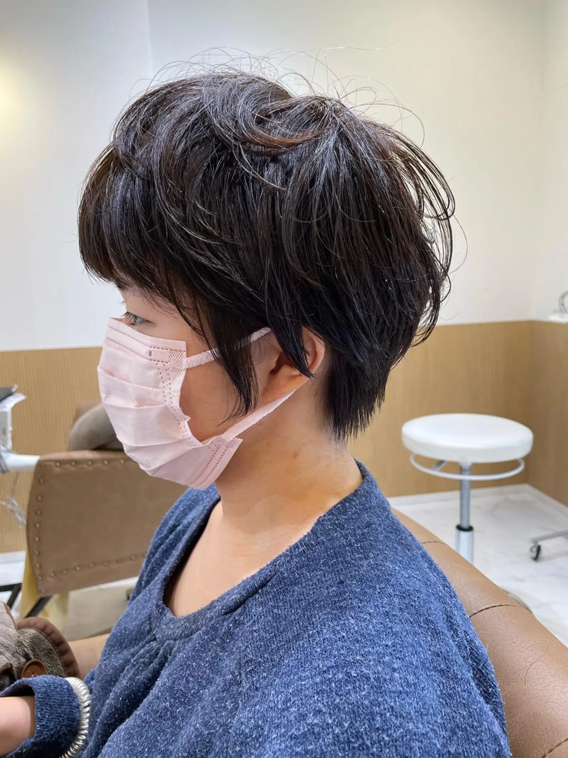 ショート パーマ 似合わせスタイル 岡田勇哉のヘアスタイル