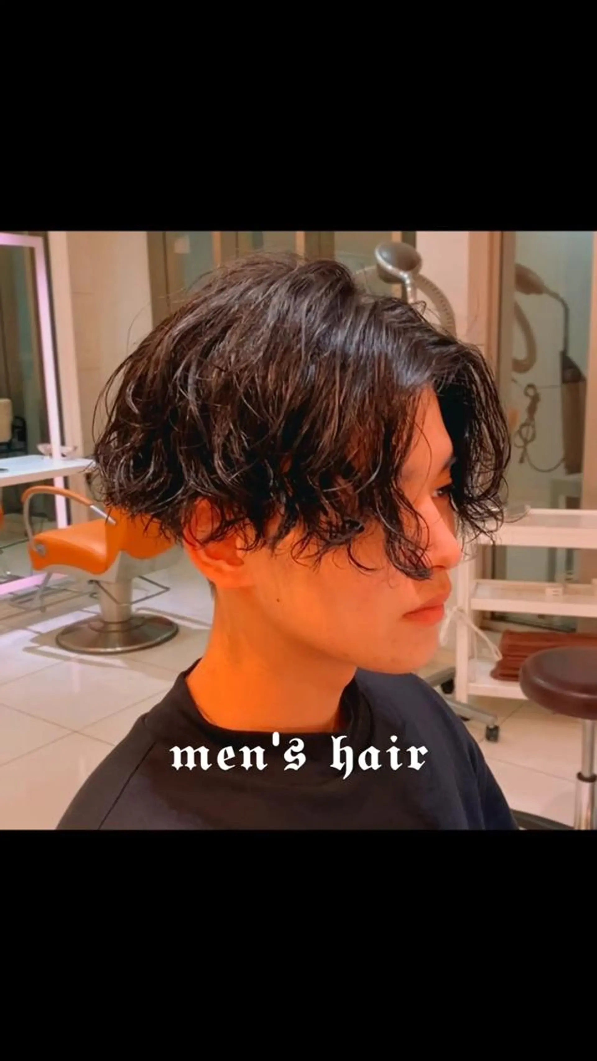 メンズ 新宿/韓国メンズ RIKUパーマのヘアスタイル