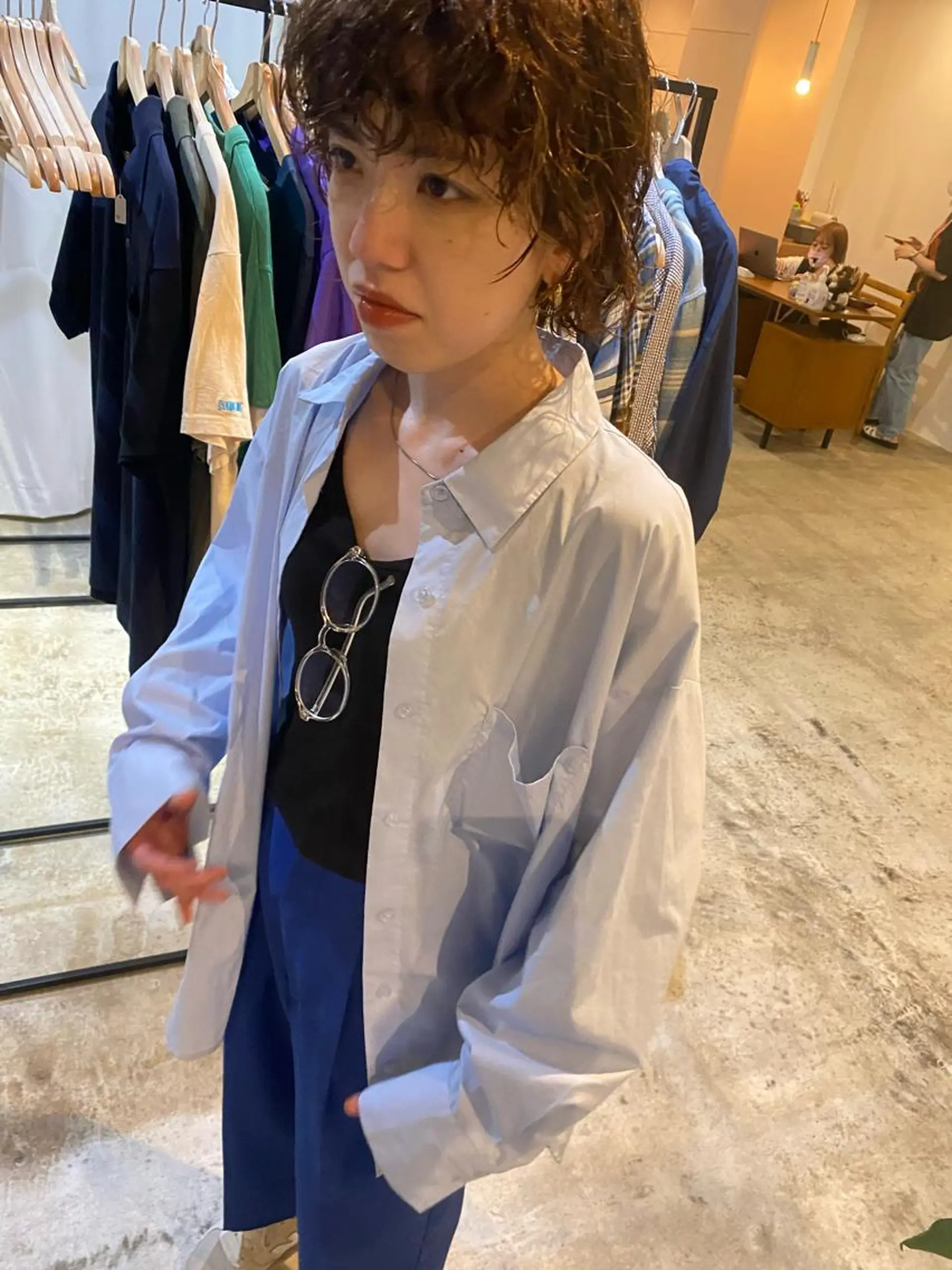 ショート カラー パーマ カット パーマ トリートメント Hayashi Shioriのヘアスタイル