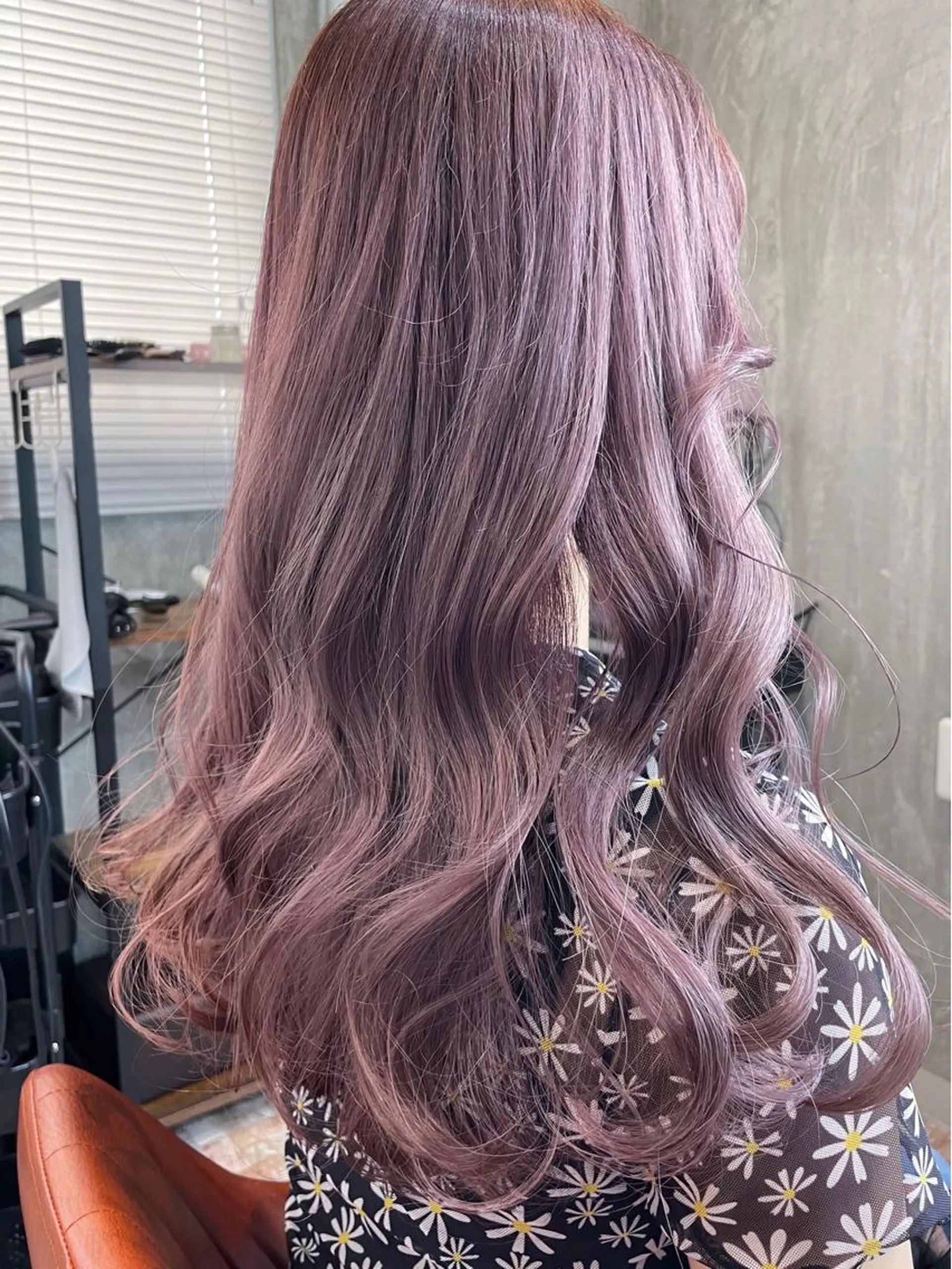 ロング カラー ラベンダーカラー risako🇰🇷 韓国ヘア/レイヤーのヘアスタイル